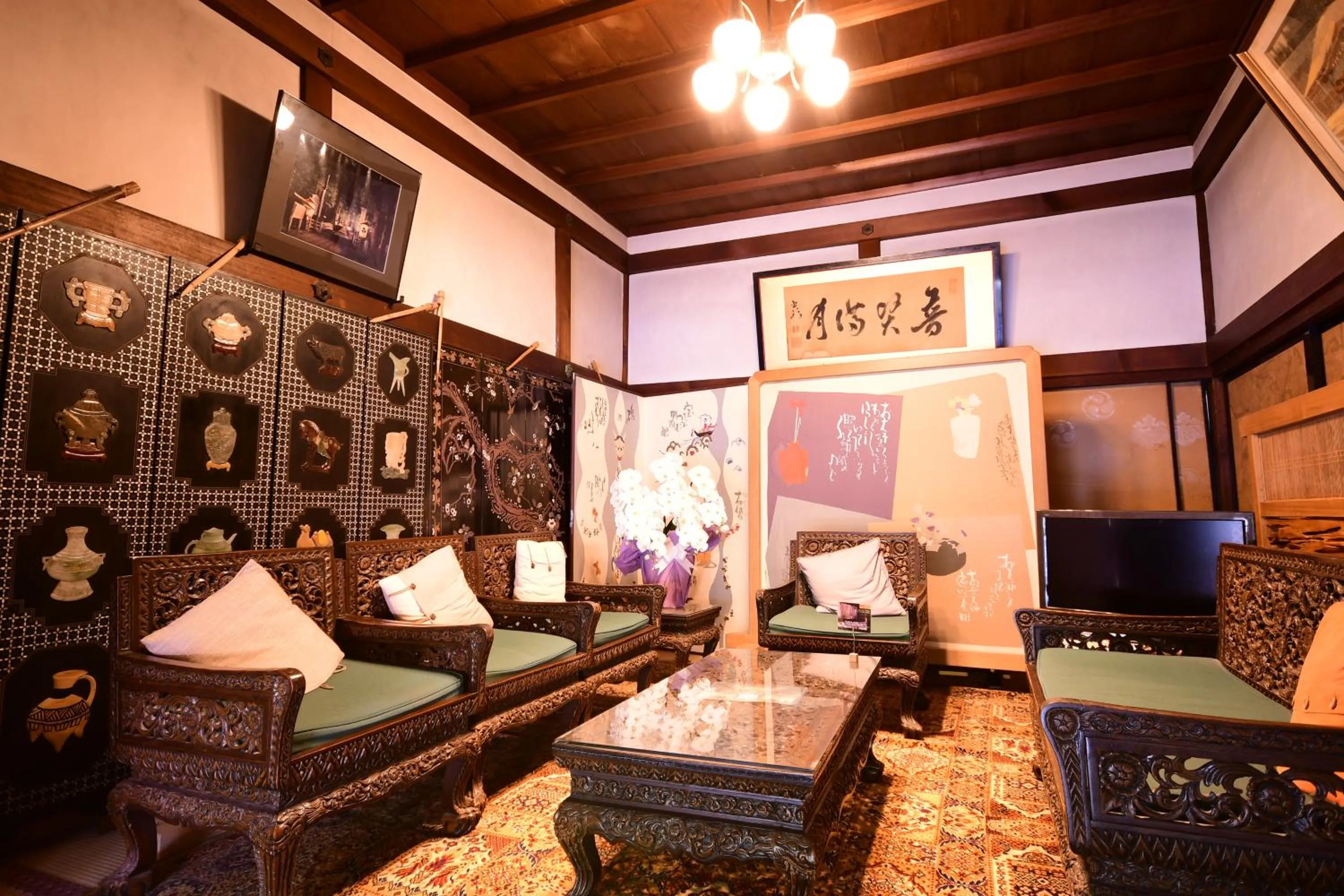 Lobby or reception in Koyasan Shukubo Fugenin