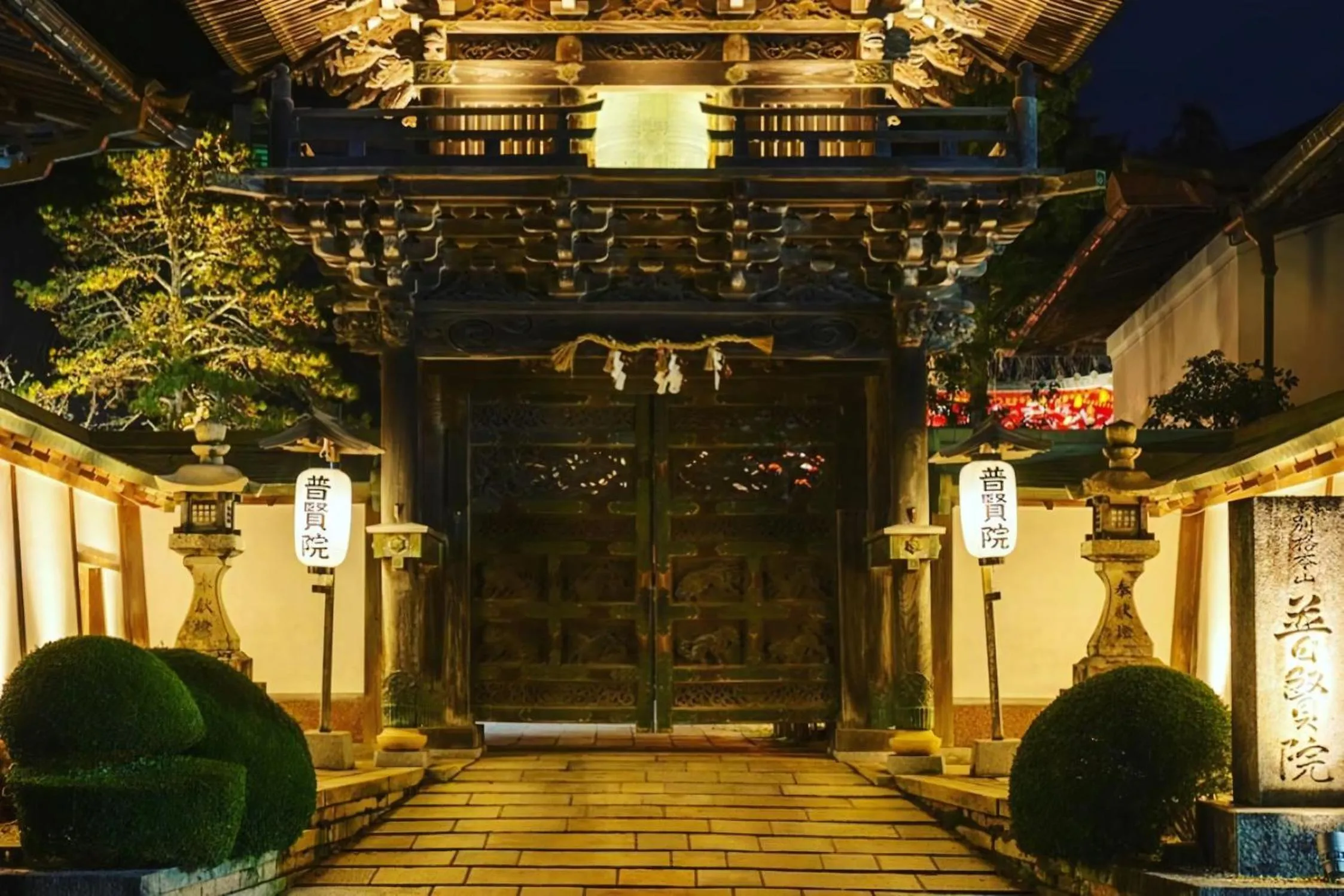 Facade/entrance in Koyasan Shukubo Fugenin