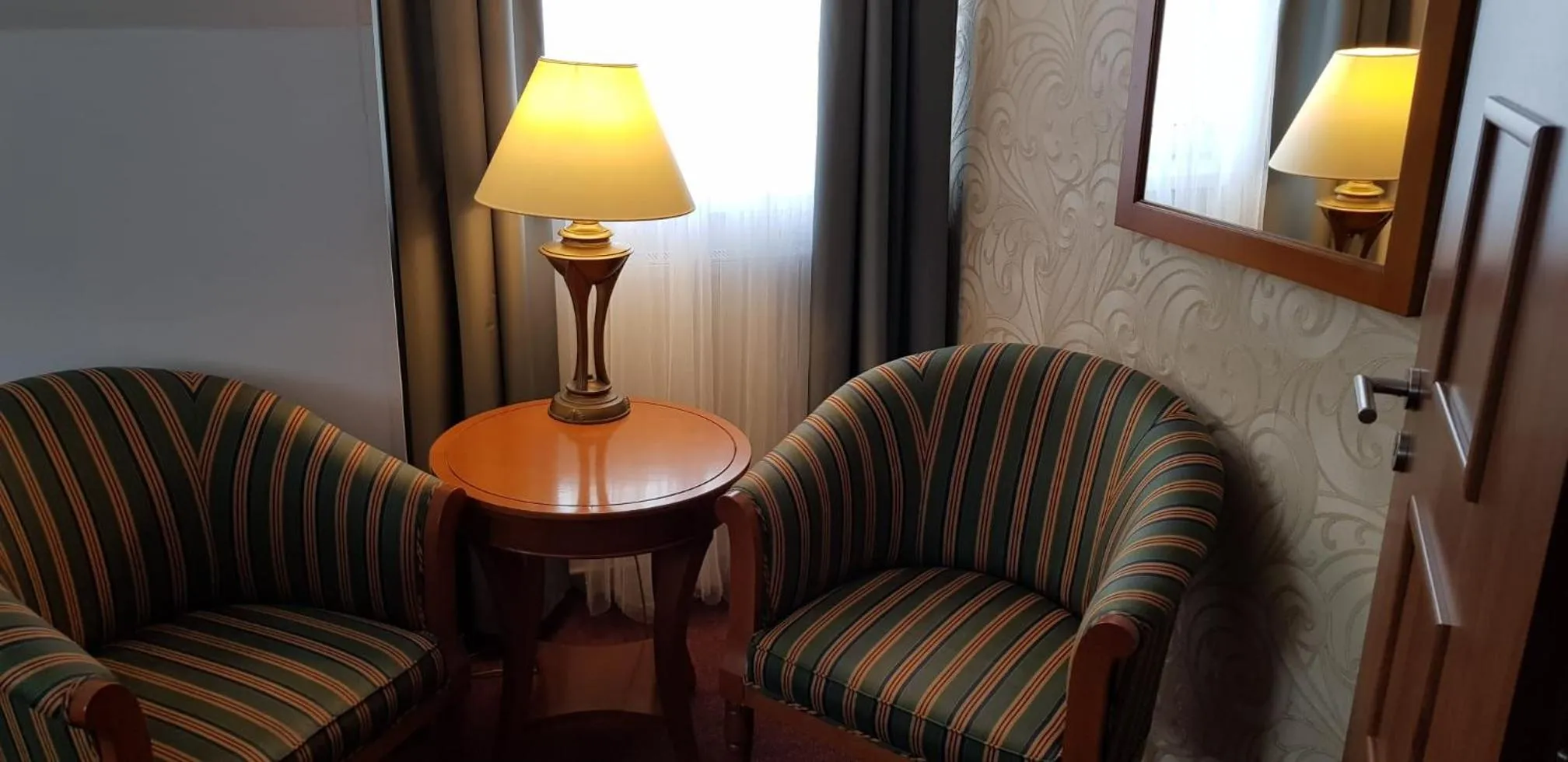 Seating area in Hotel Pomezí