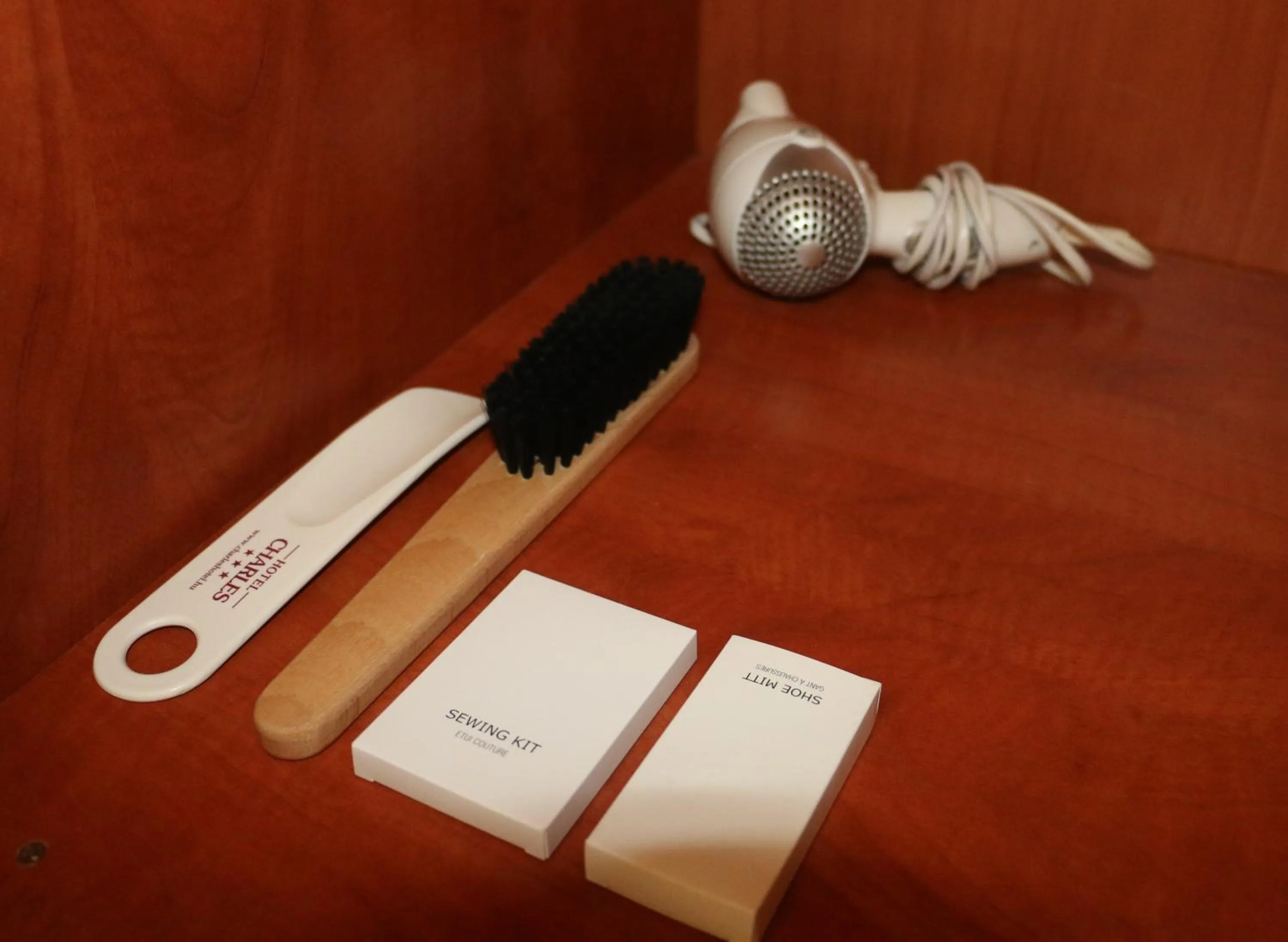 hair dryier in Hotel Charles