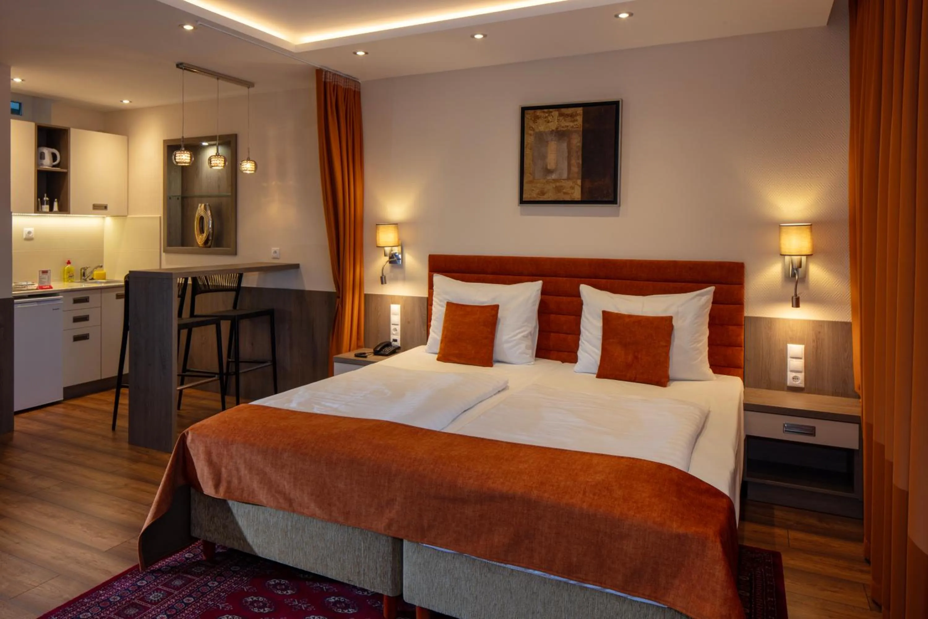 Bed in Hotel Charles