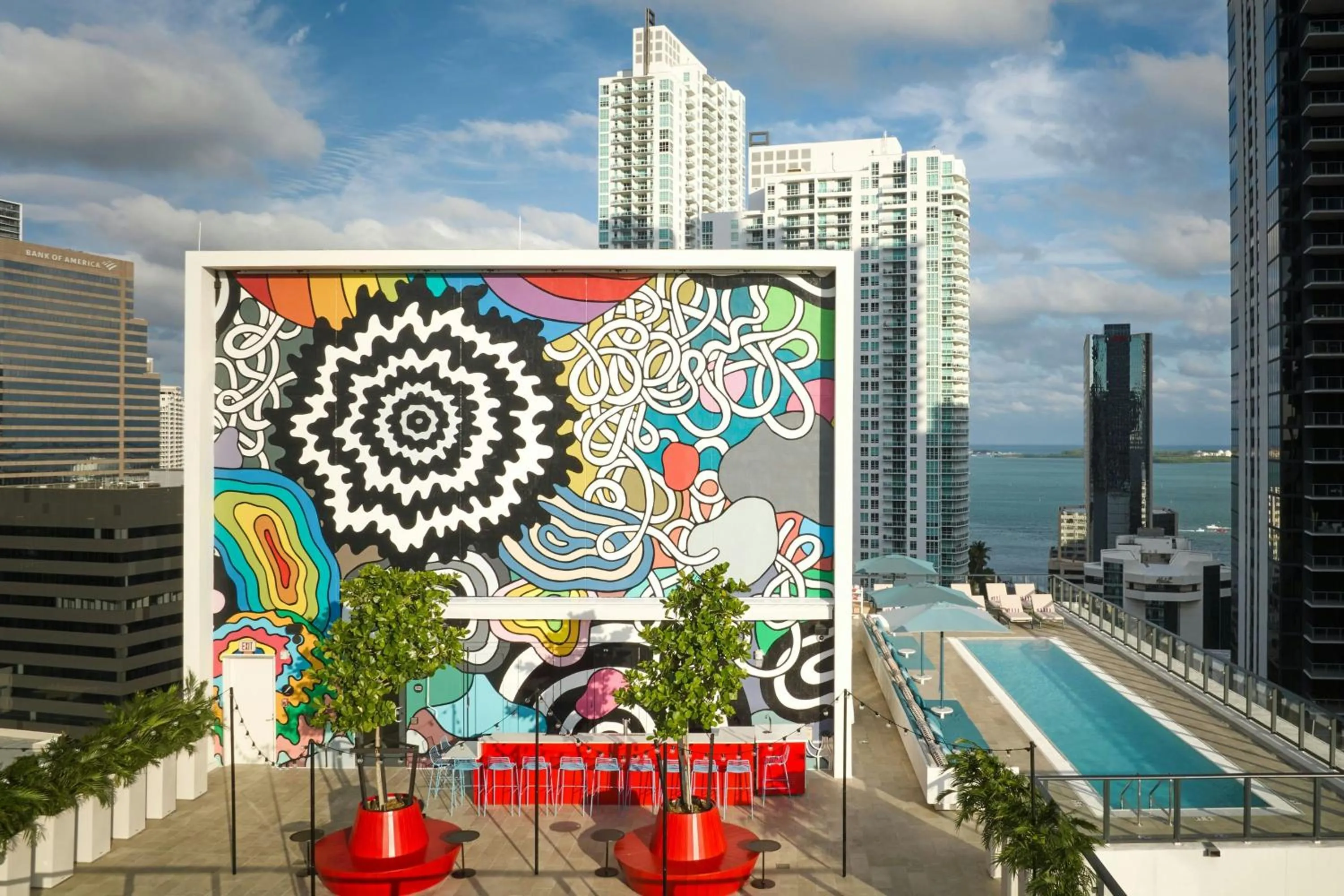 Swimming pool in citizenM Miami Brickell