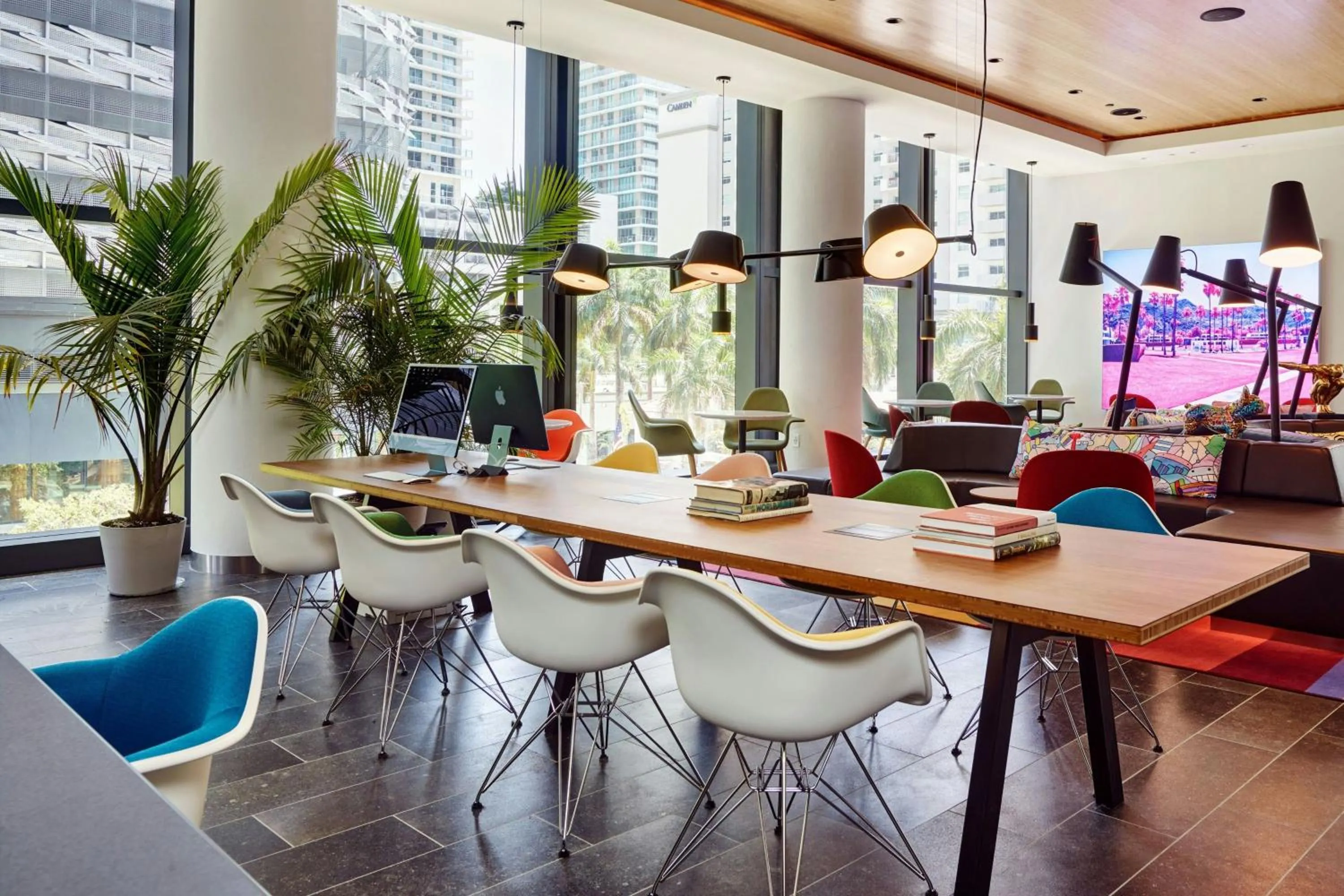 Lobby or reception in citizenM Miami Brickell