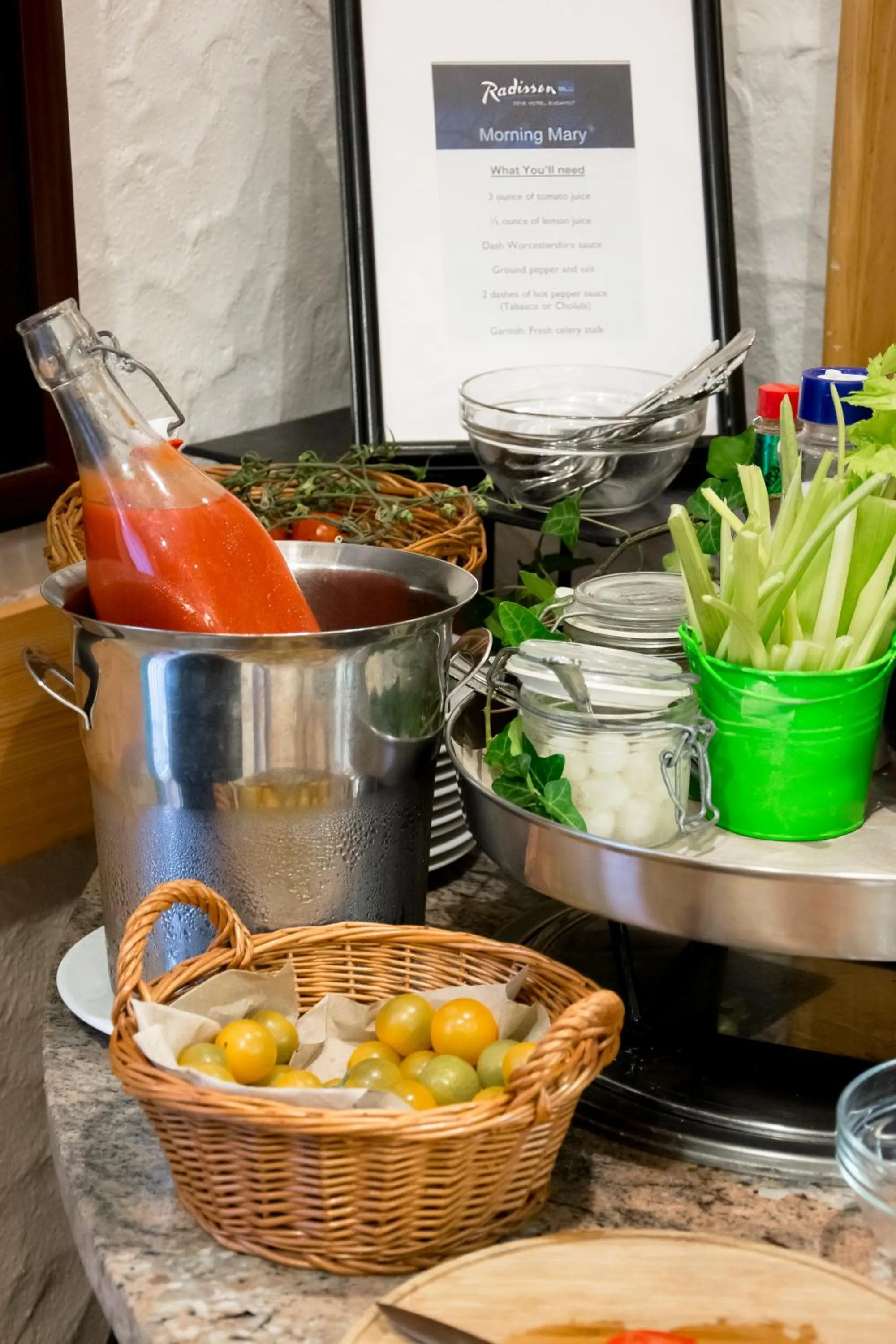 Buffet breakfast in Radisson Blu Béke Hotel, Budapest