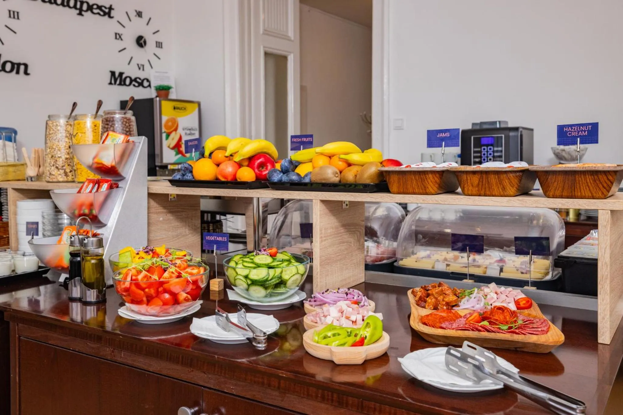 Buffet breakfast in City Hotel Matyas