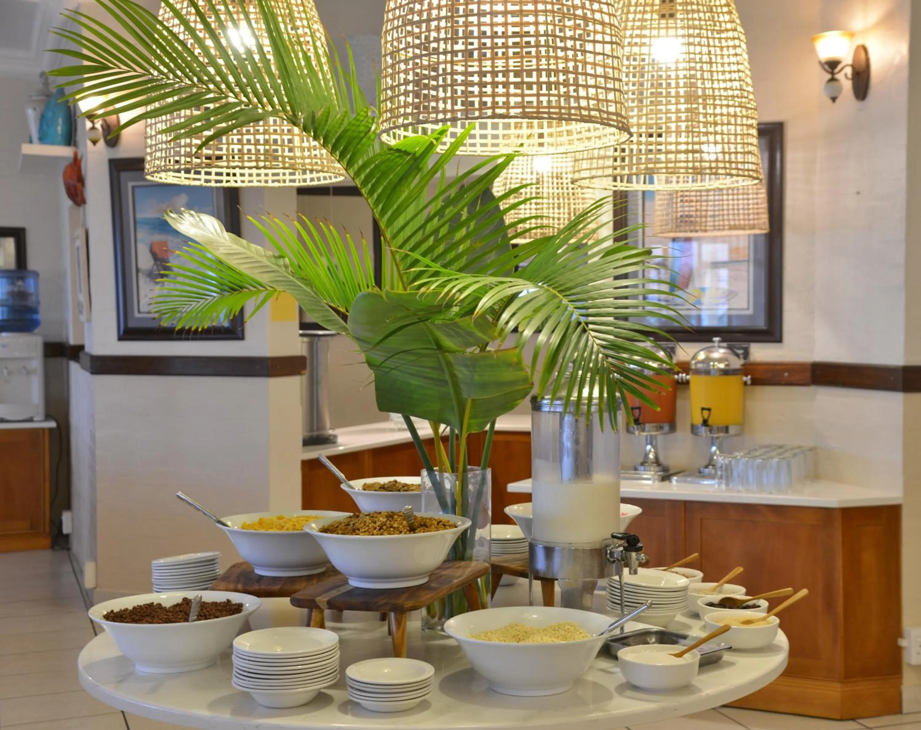 Dining area in Pumula Beach Hotel