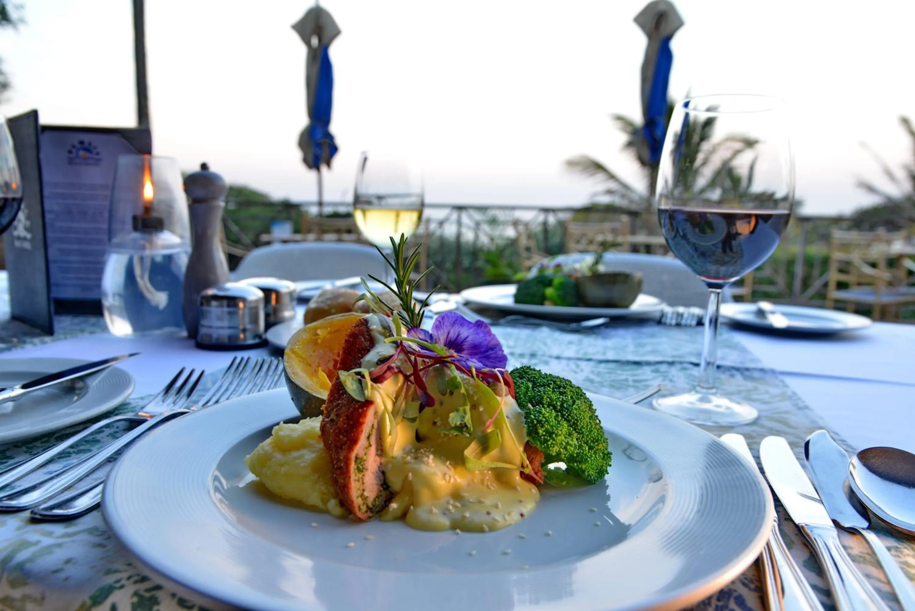 Restaurant/places to eat in Pumula Beach Hotel