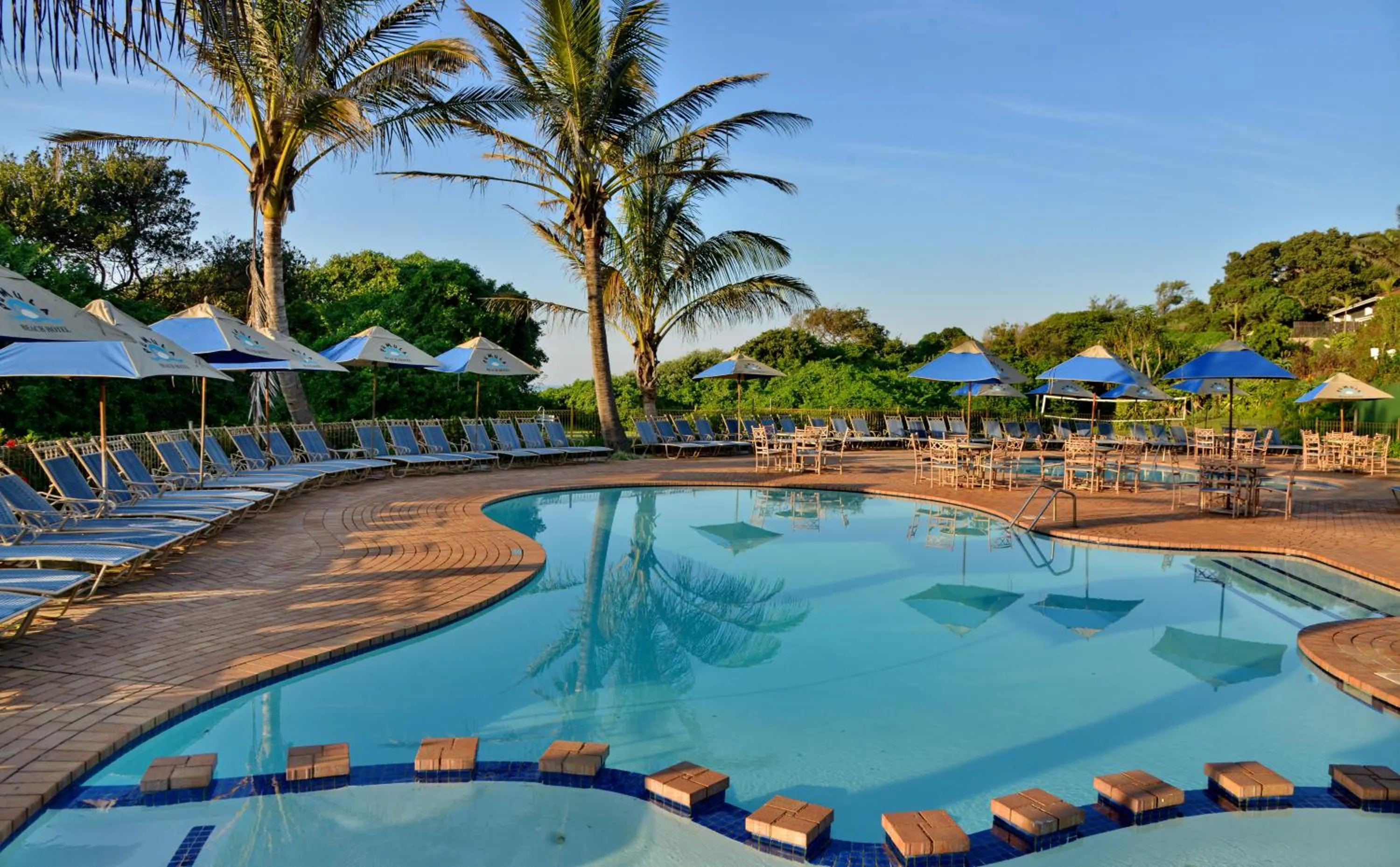 Pool view in Pumula Beach Hotel