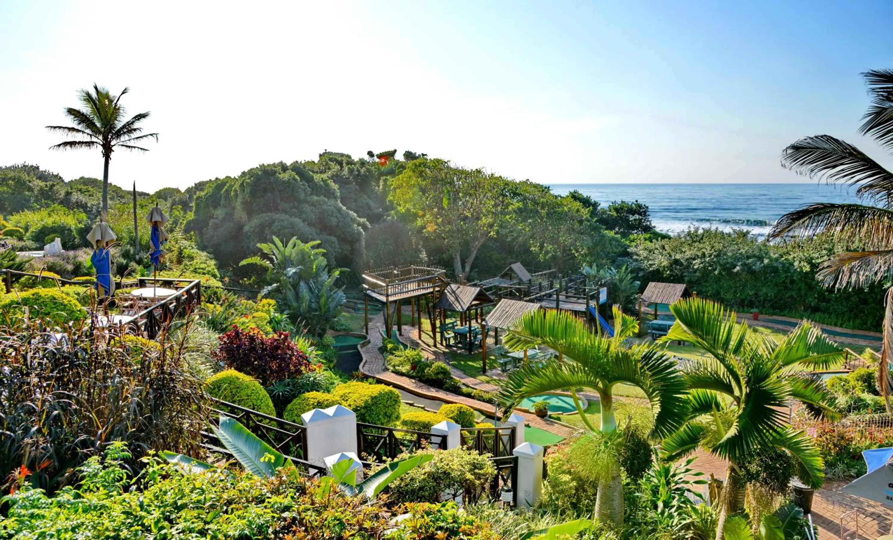 Garden view in Pumula Beach Hotel