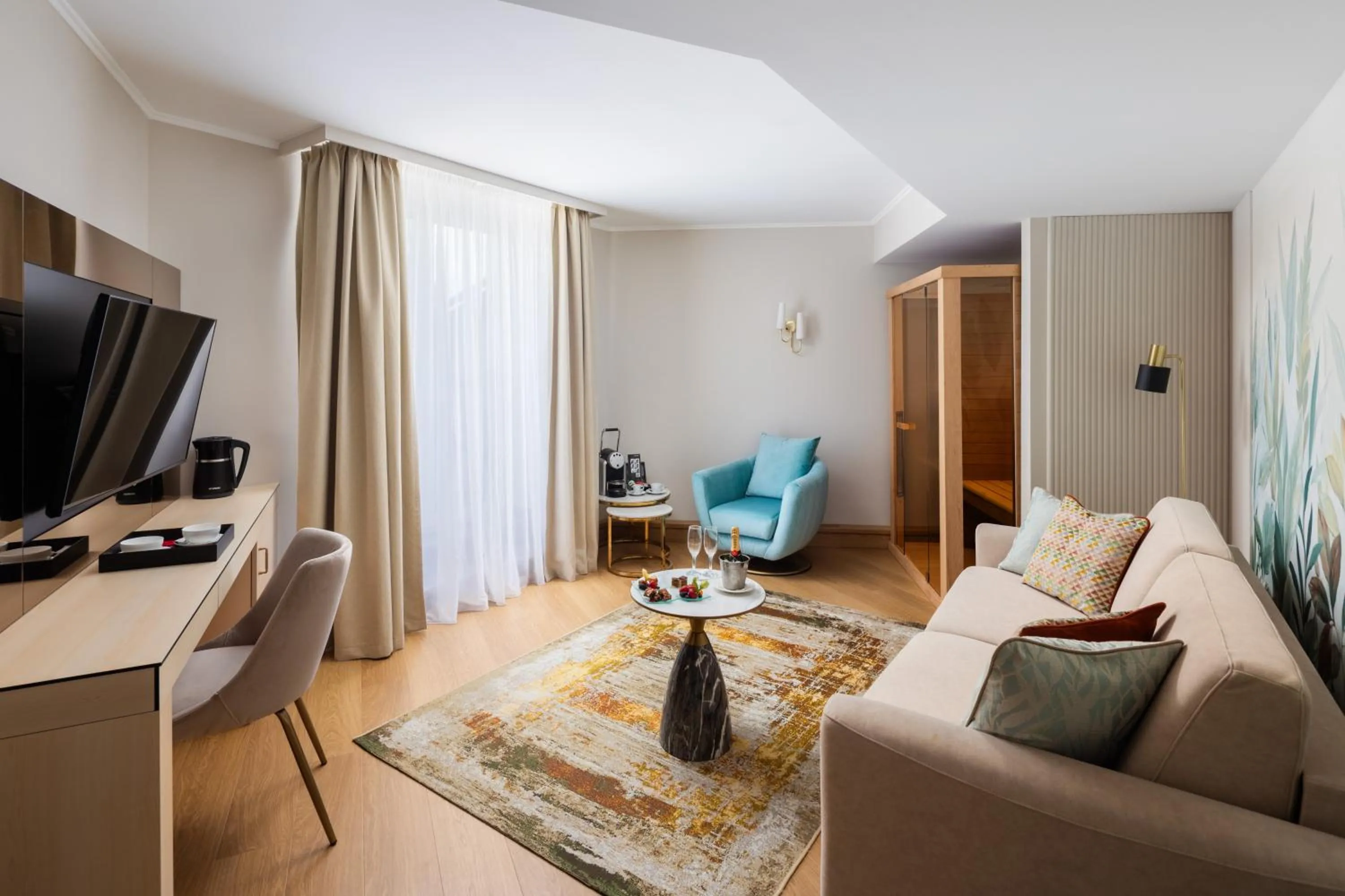 Sauna in Lotus Therme Hotel & Spa