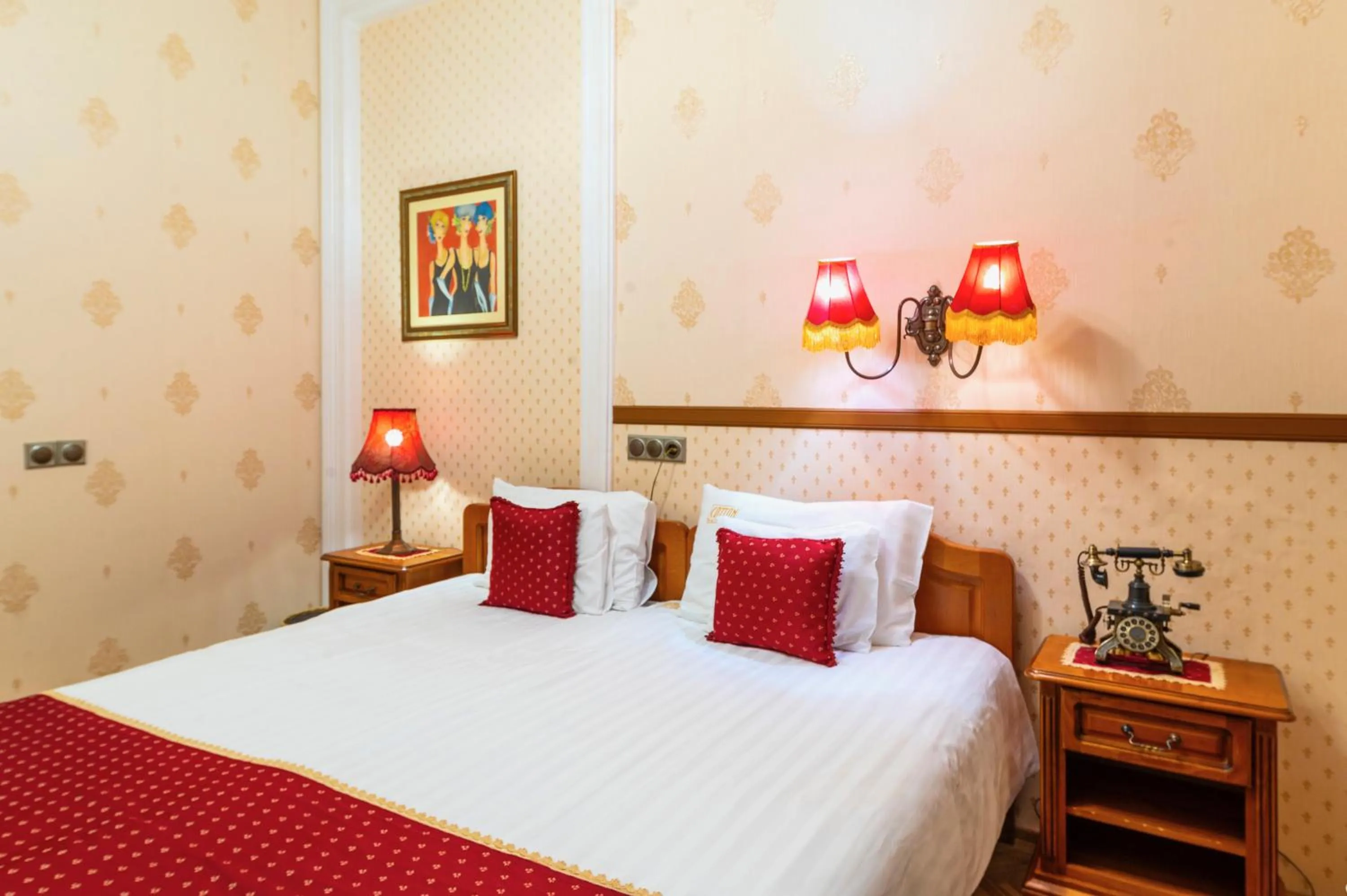 Bed in Cotton House Hotel Budapest