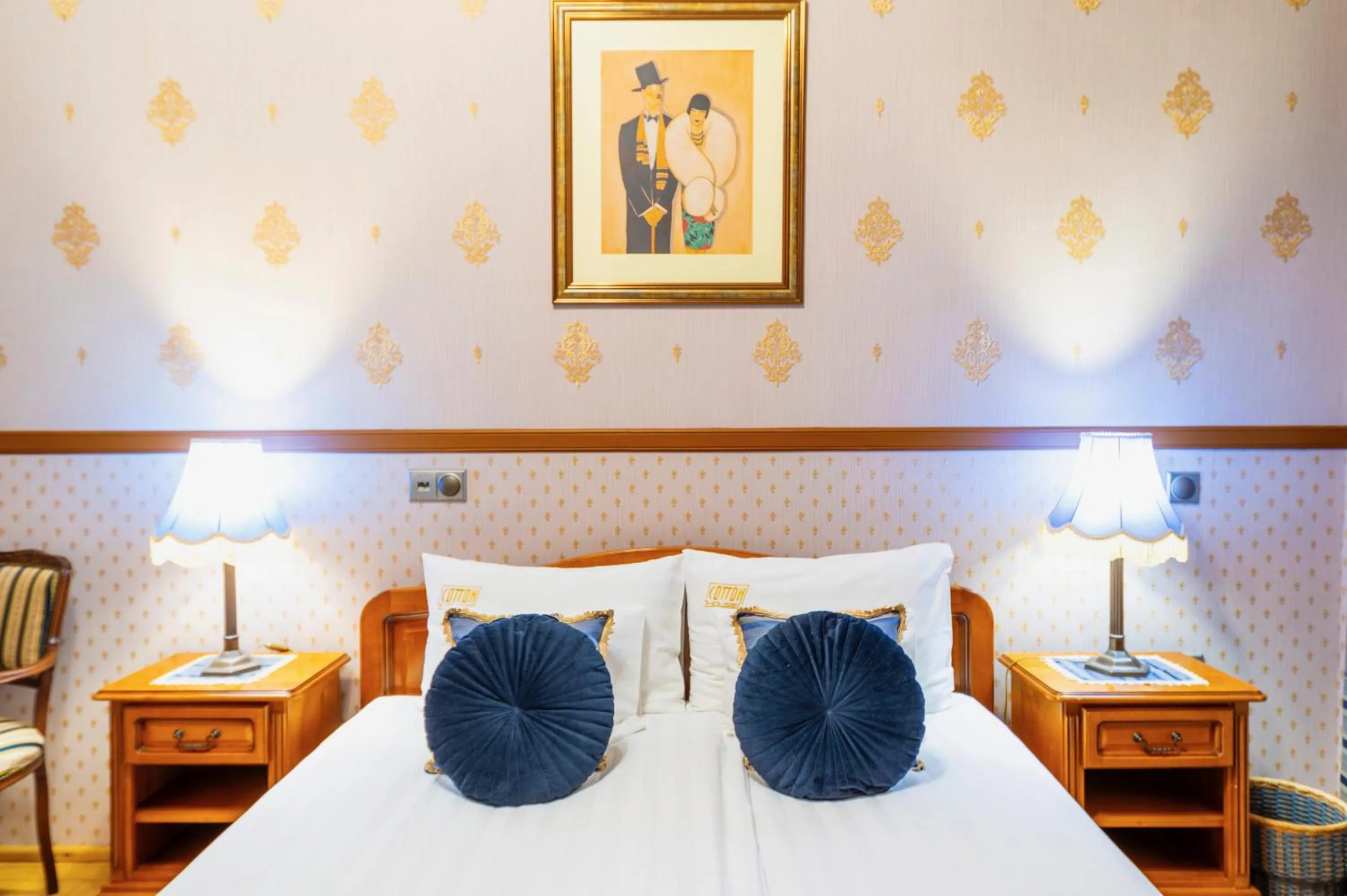 Bed in Cotton House Hotel Budapest