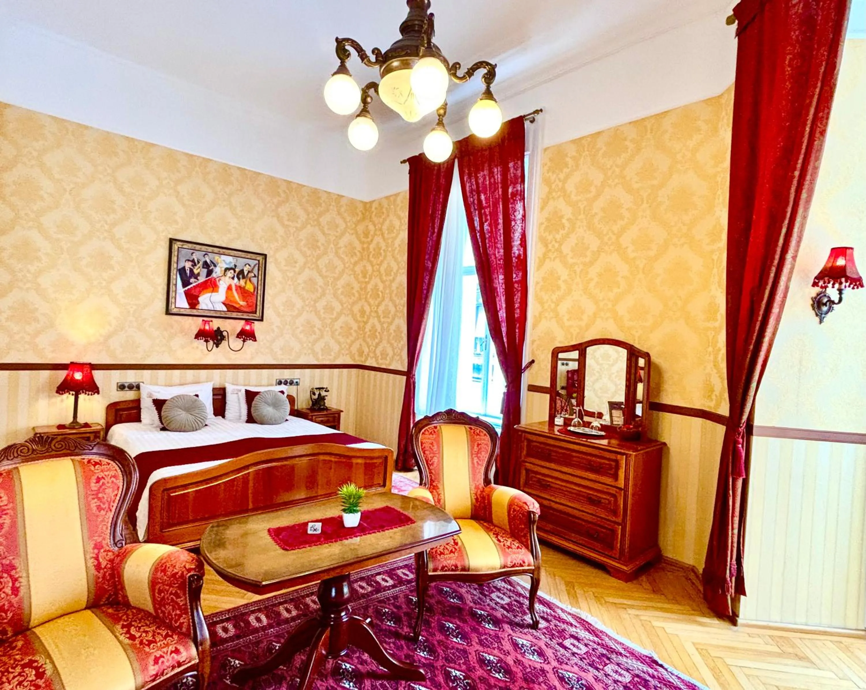 Bed in Cotton House Hotel Budapest