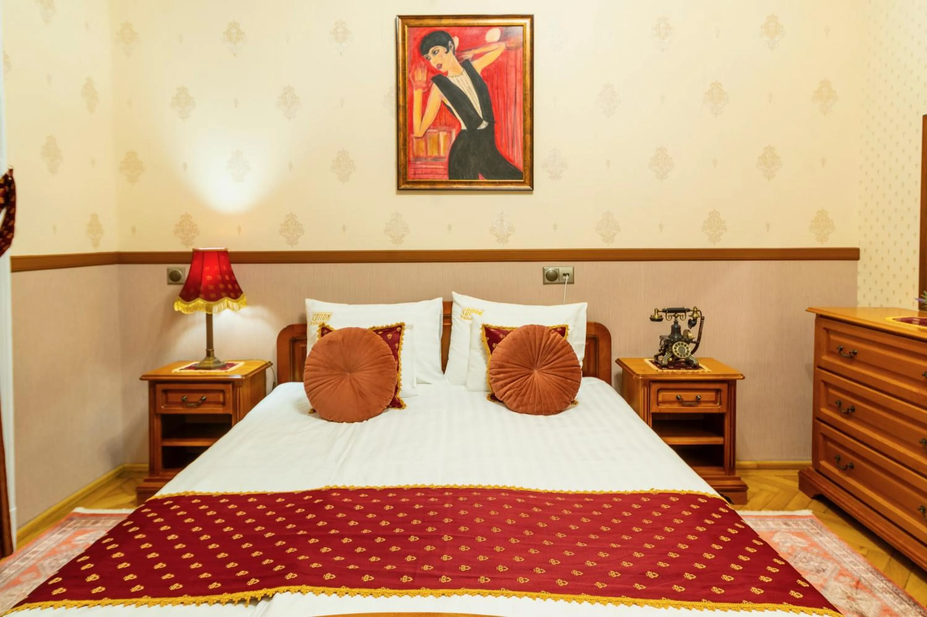 Bed in Cotton House Hotel Budapest