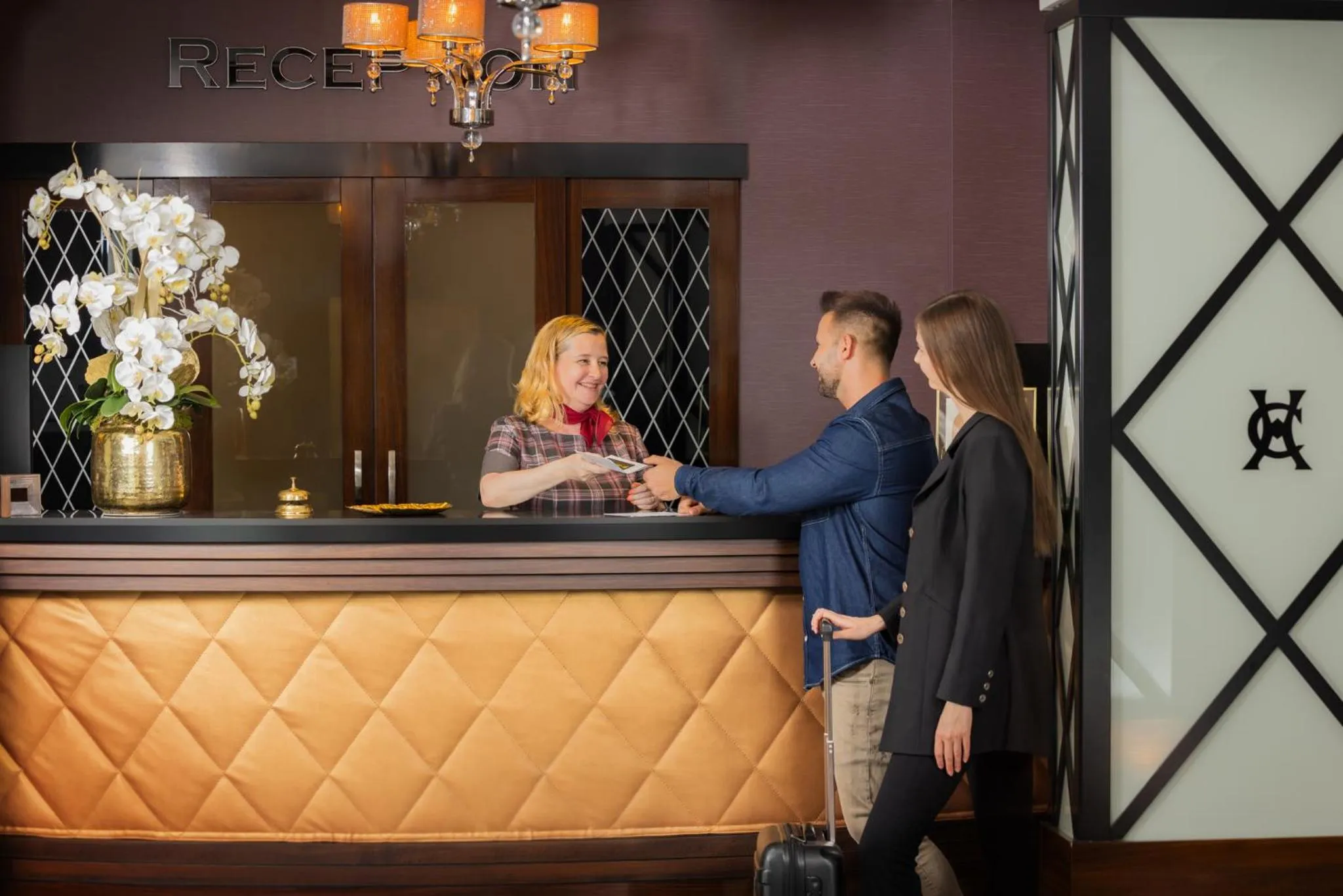 Lobby or reception in Carlton Hotel Buda Castle