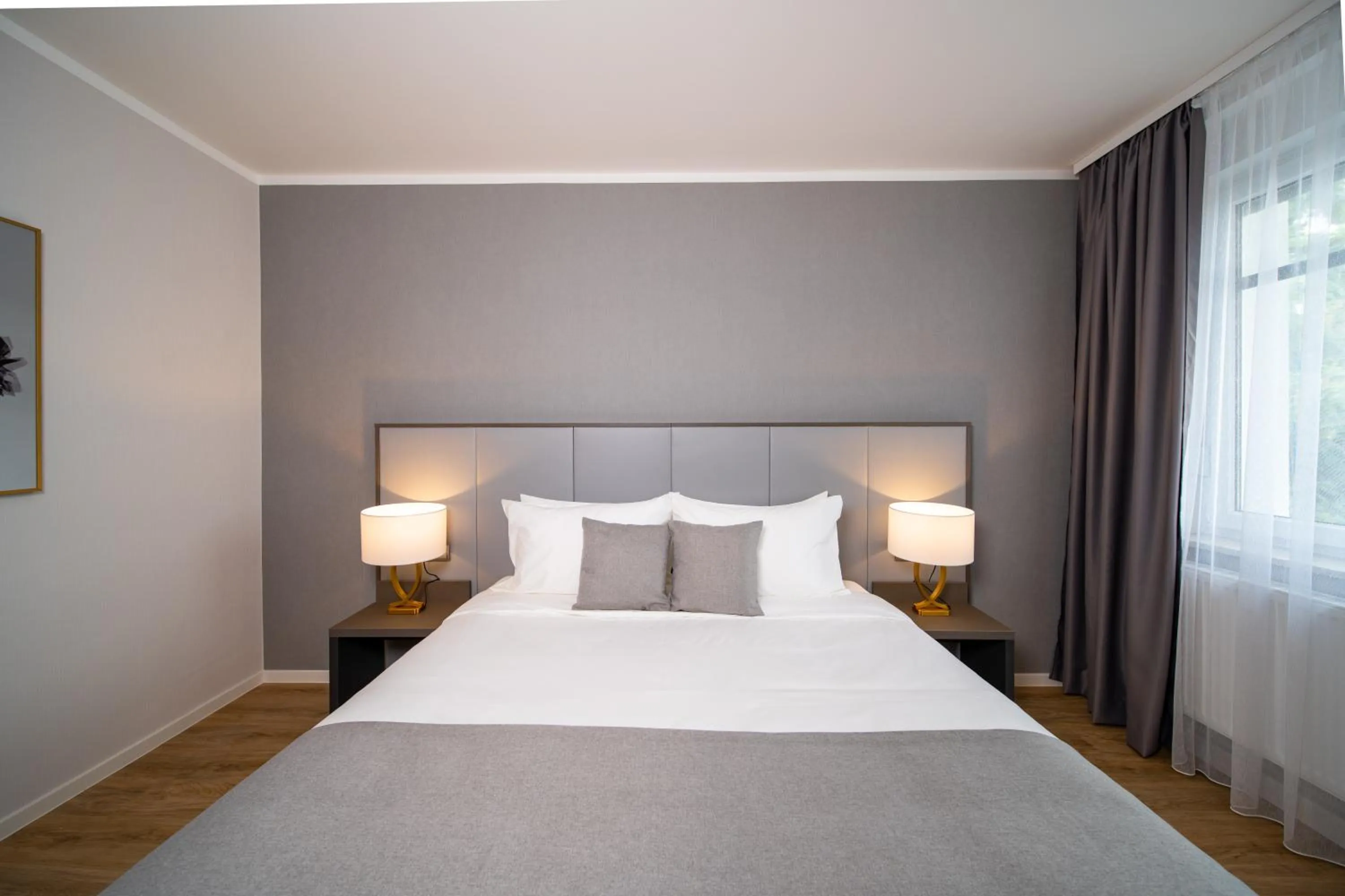 Bed in Emily Hotel Leipzig Neue Messe