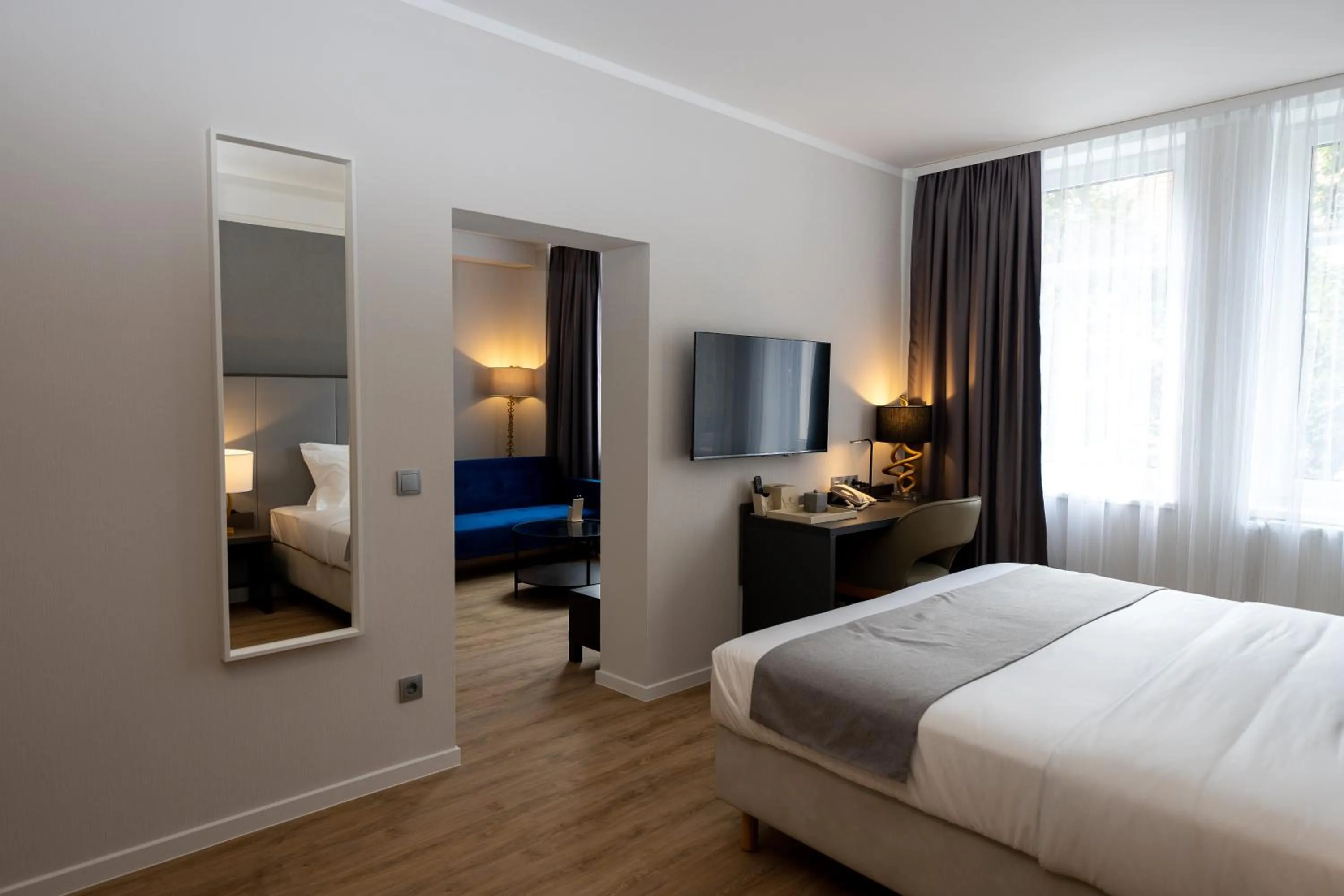 Bed in Emily Hotel Leipzig Neue Messe