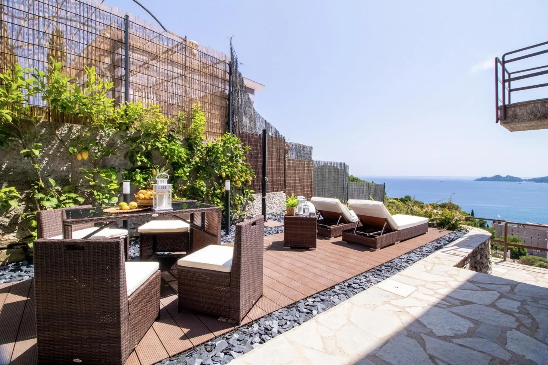 Patio in Villa Silvia Apartment - Private Pool