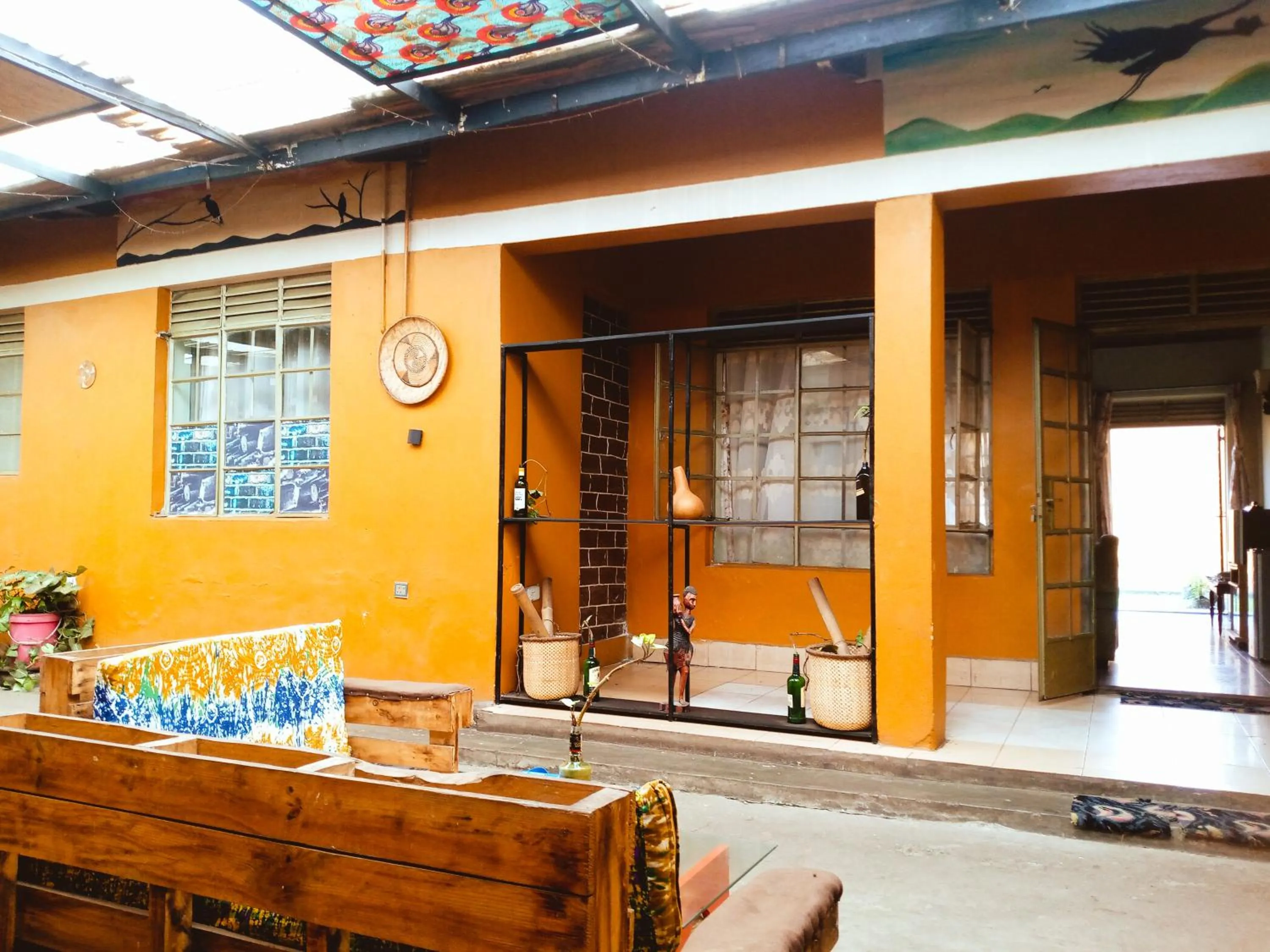 Inner courtyard view in Santaviva Hotel