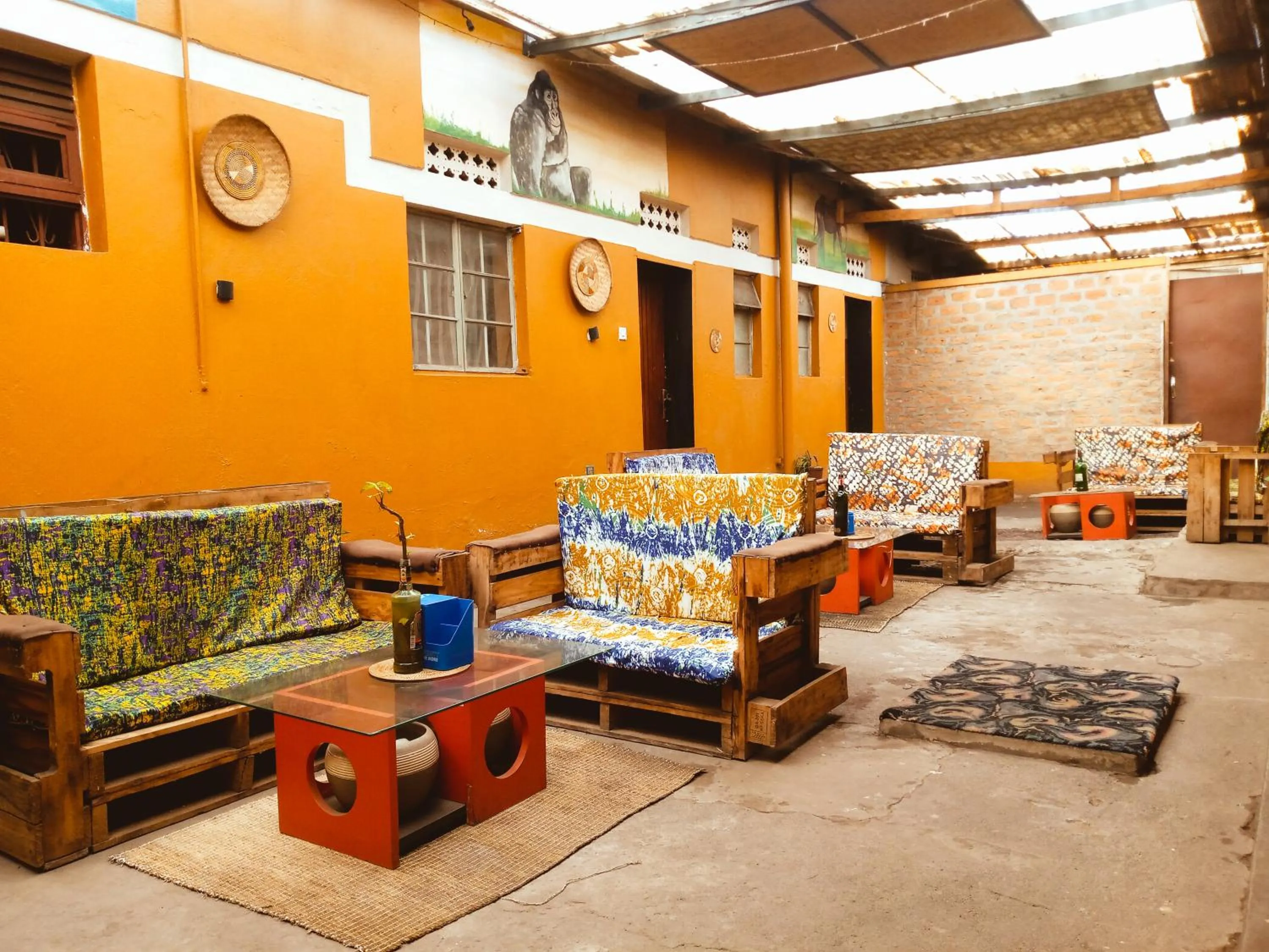 Inner courtyard view in Santaviva Hotel