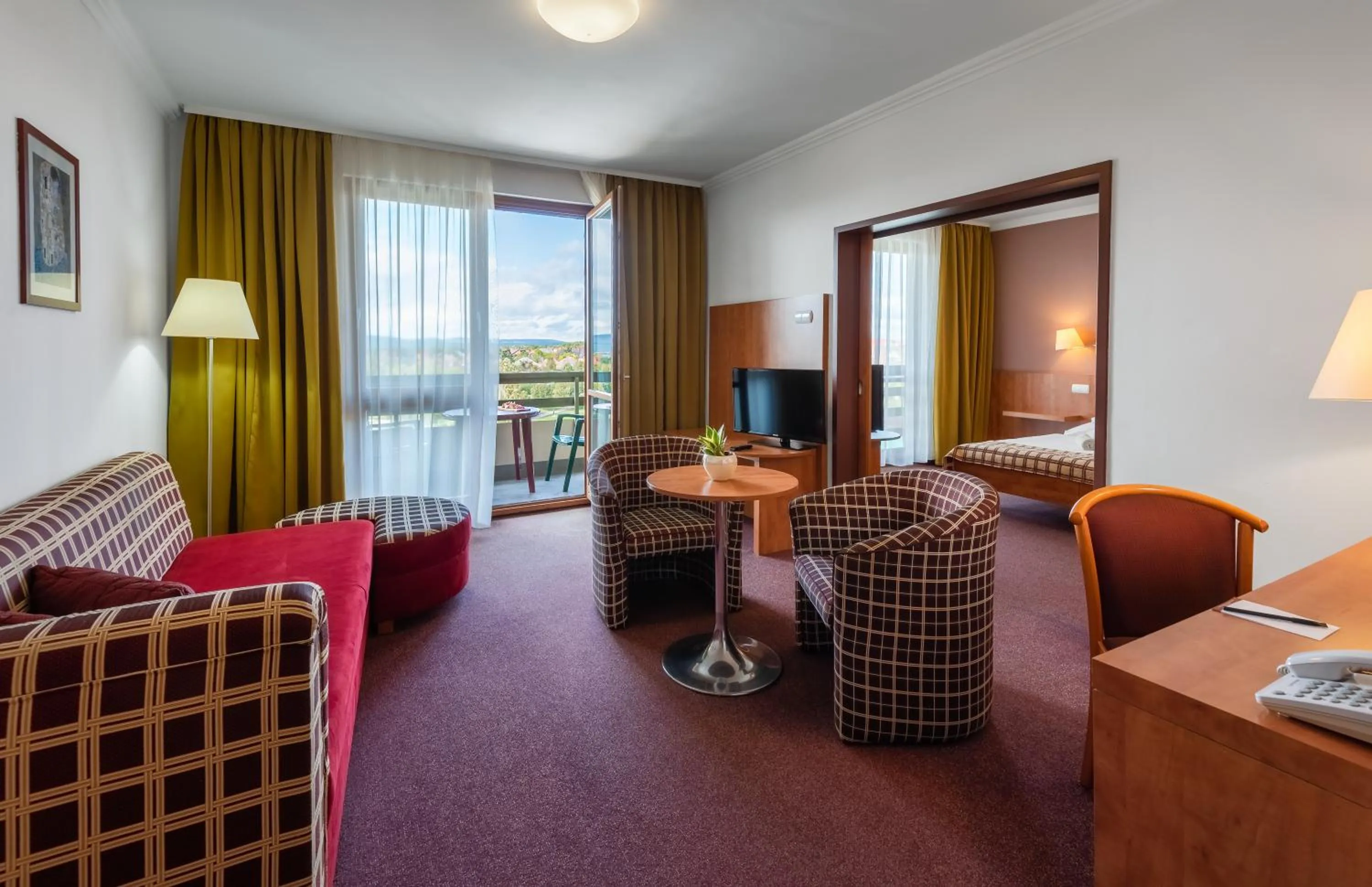 Bed in Hunguest Hotel Pelion