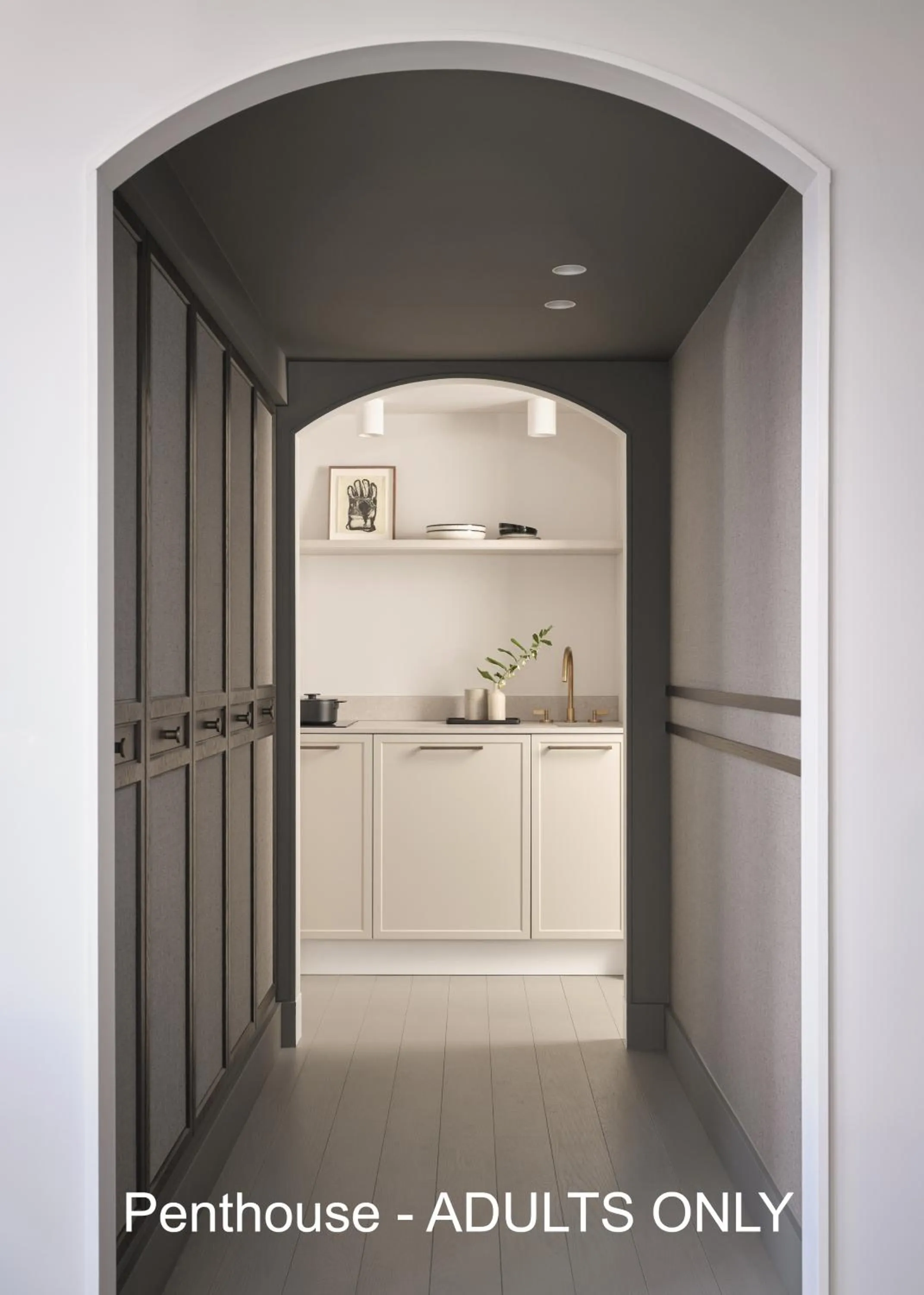 Kitchen or kitchenette in Boutique Hotel Benedict Noordwijk