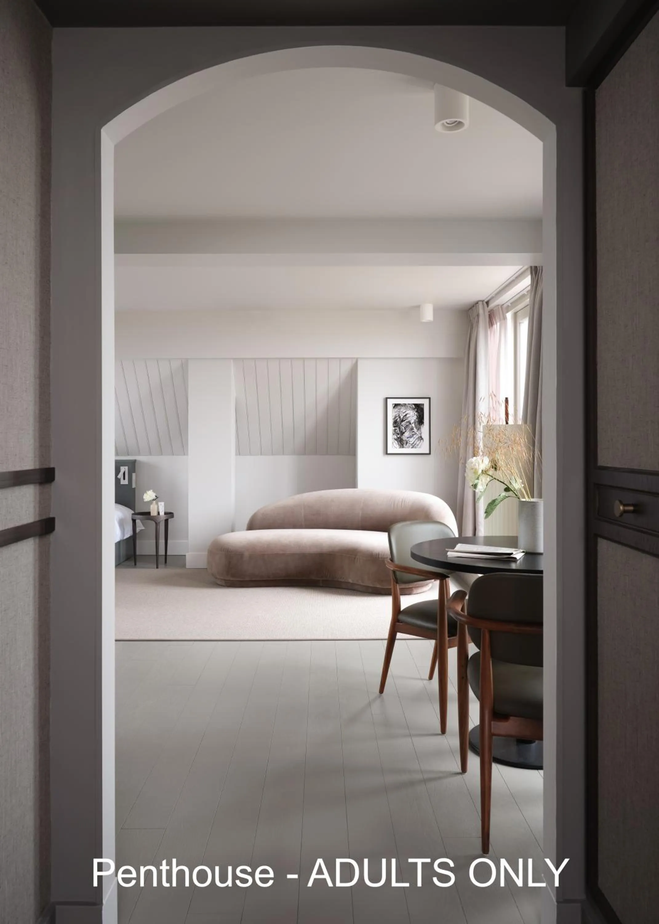 Seating area, Bed in Boutique Hotel Benedict Noordwijk