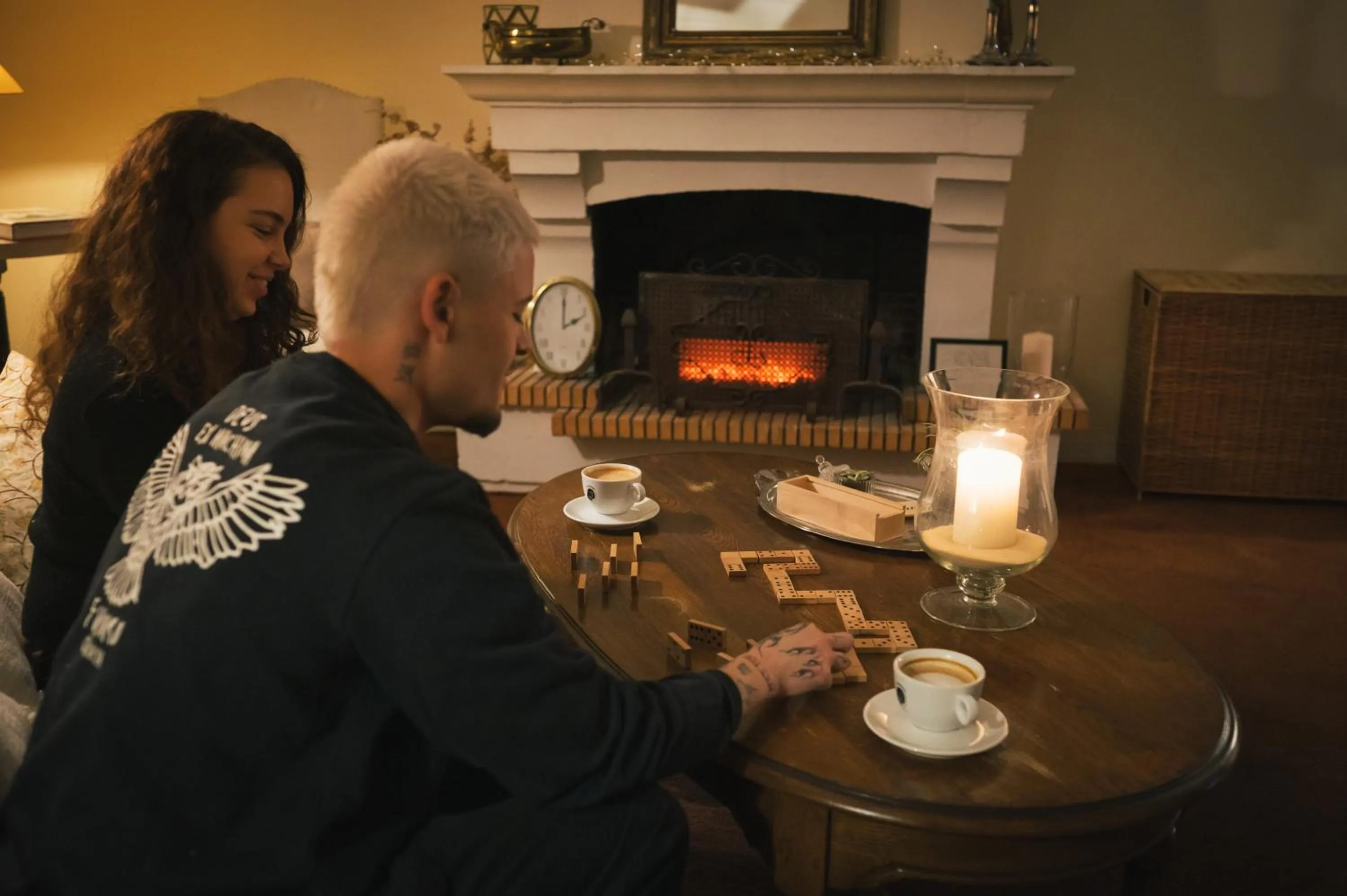 Living room in Auberge du Rédier - Logis Hôtels