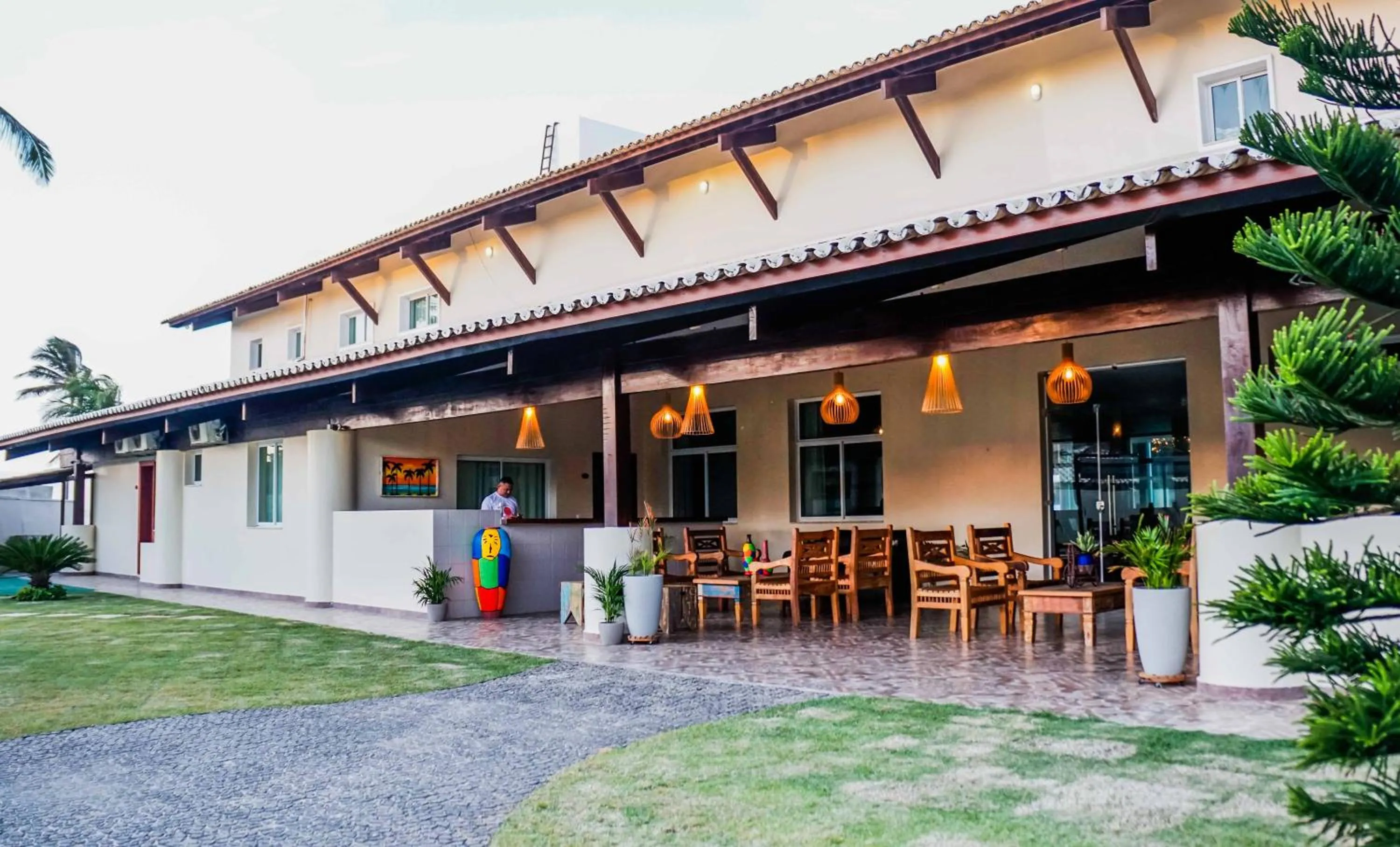 Property building in Sunset Beach Taíba Hotel