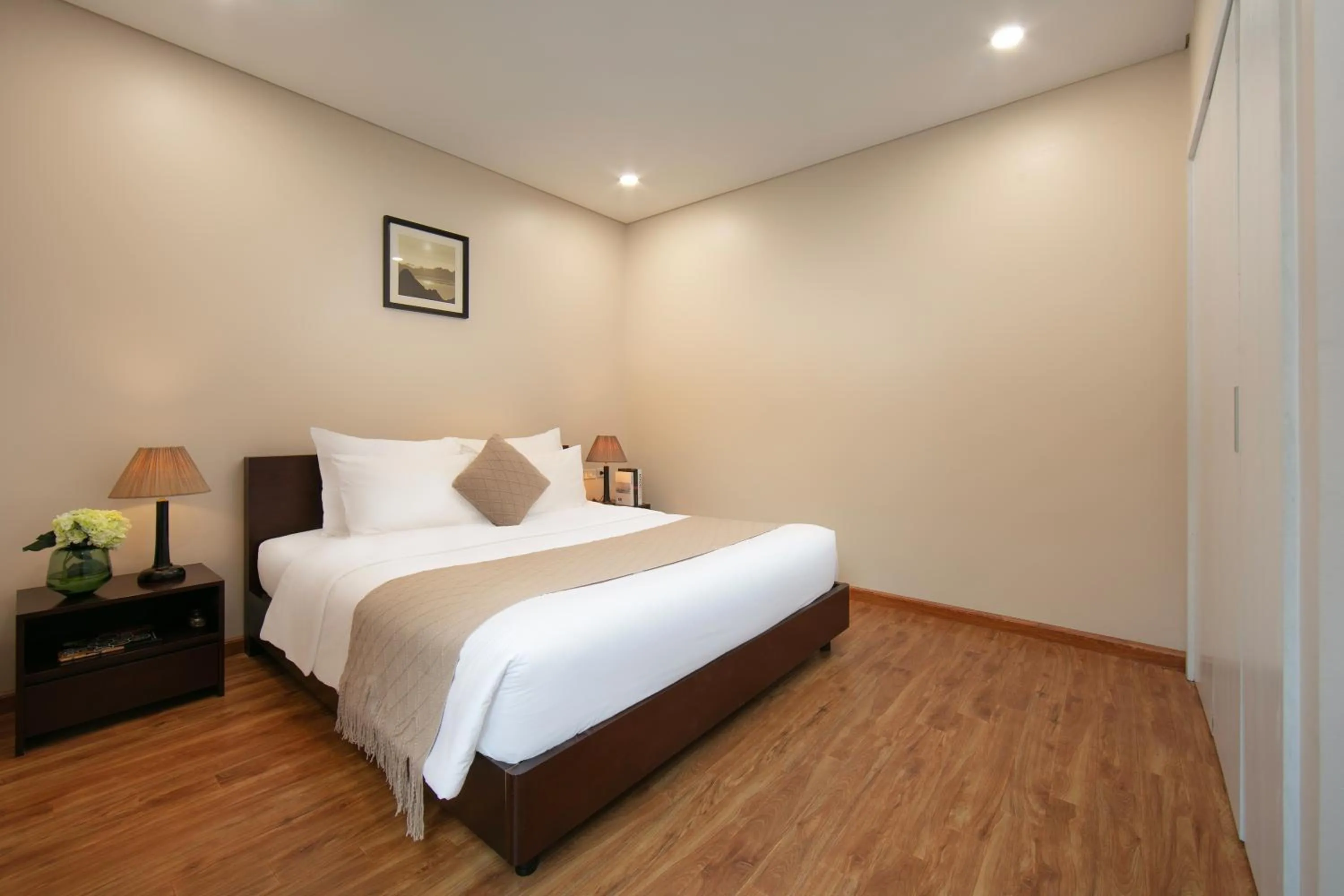 Bed in HB Serviced Apartment - 12 Trần Quý Kiên