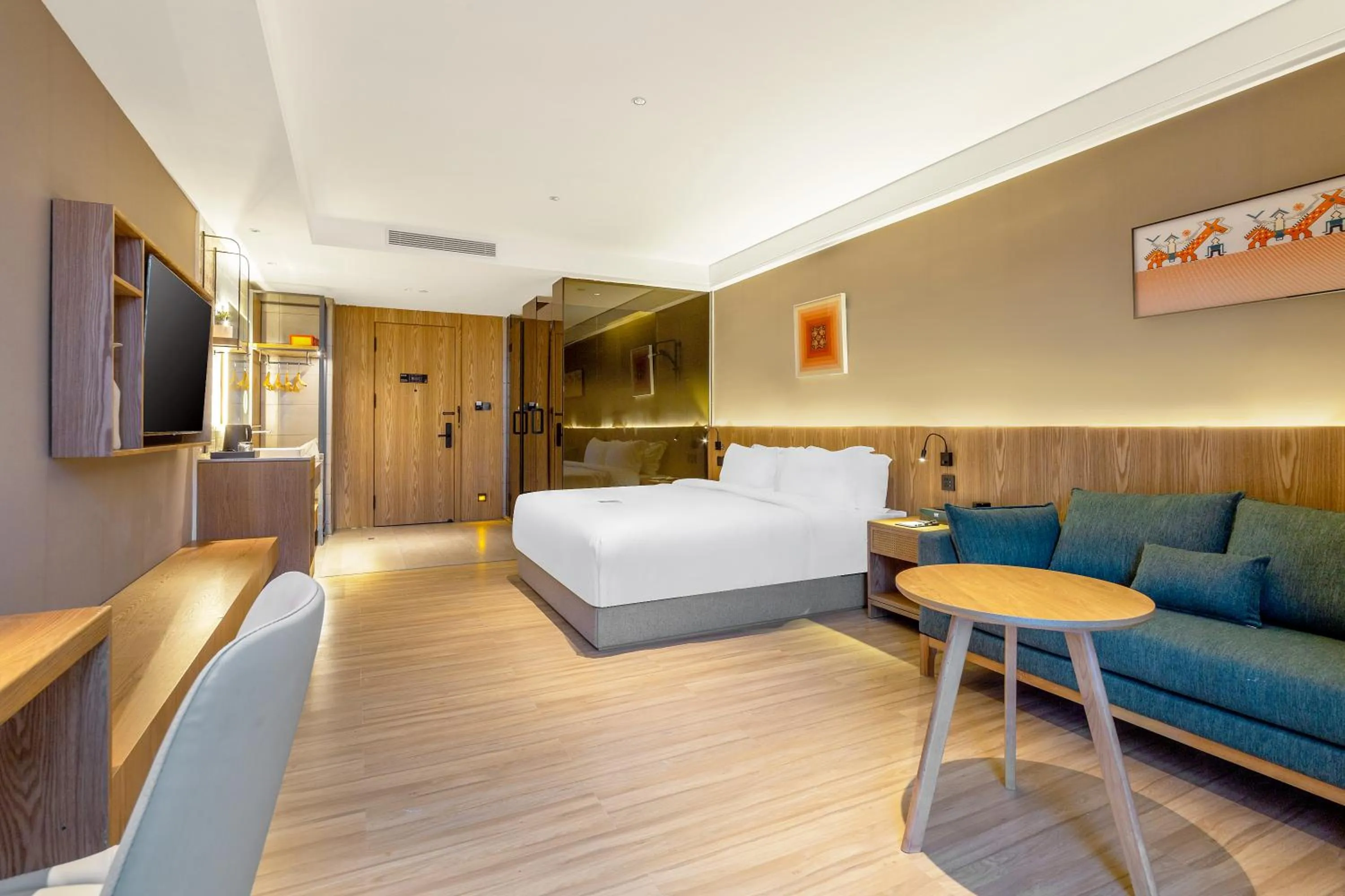 Living room, Bed in TRUE Go hotel