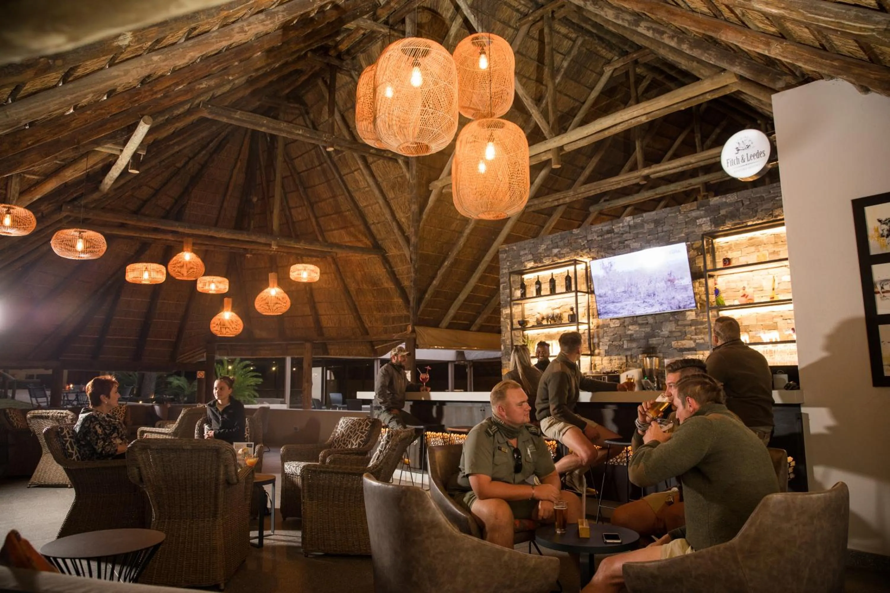 Lounge or bar in Mongena Private Game Lodge