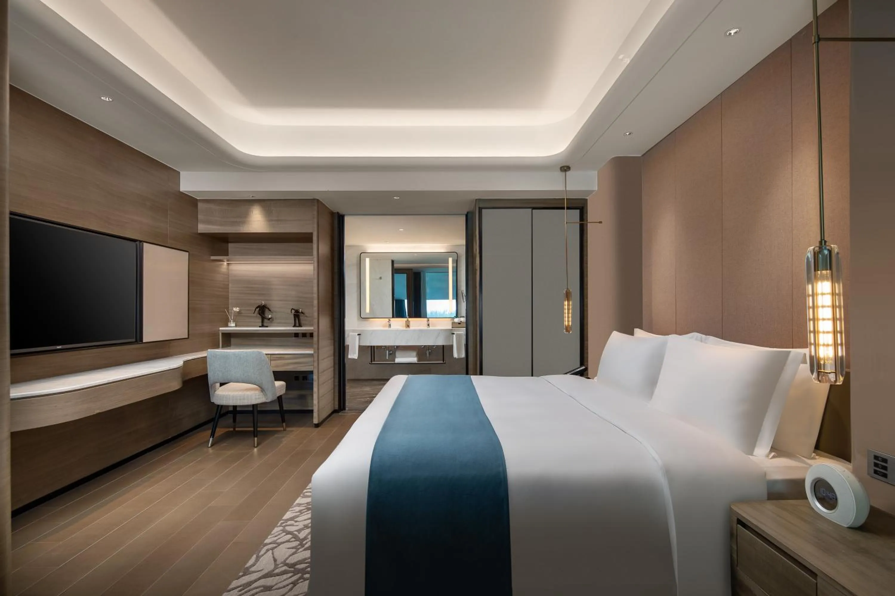 Bedroom, Bed in Wyndham Garden Jinjiang