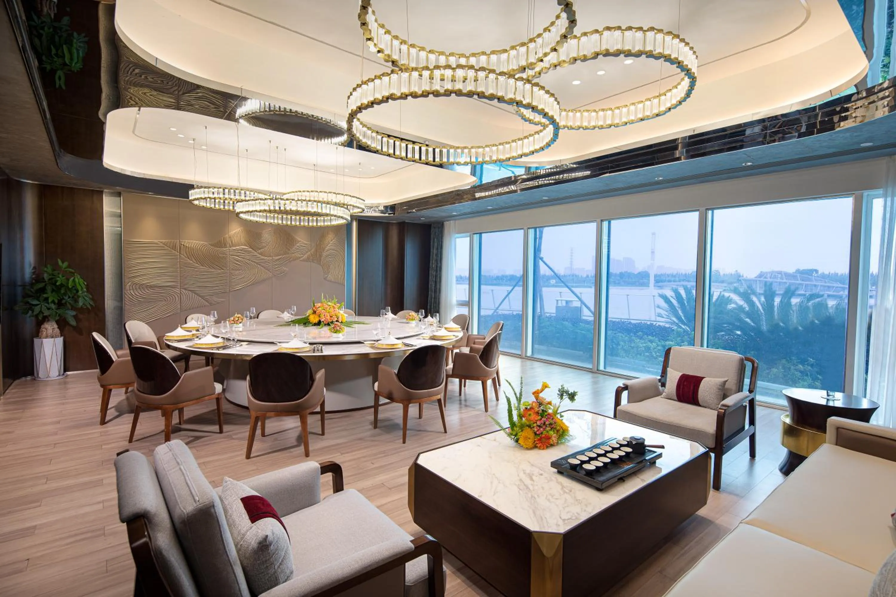Dining area in Wyndham Garden Jinjiang