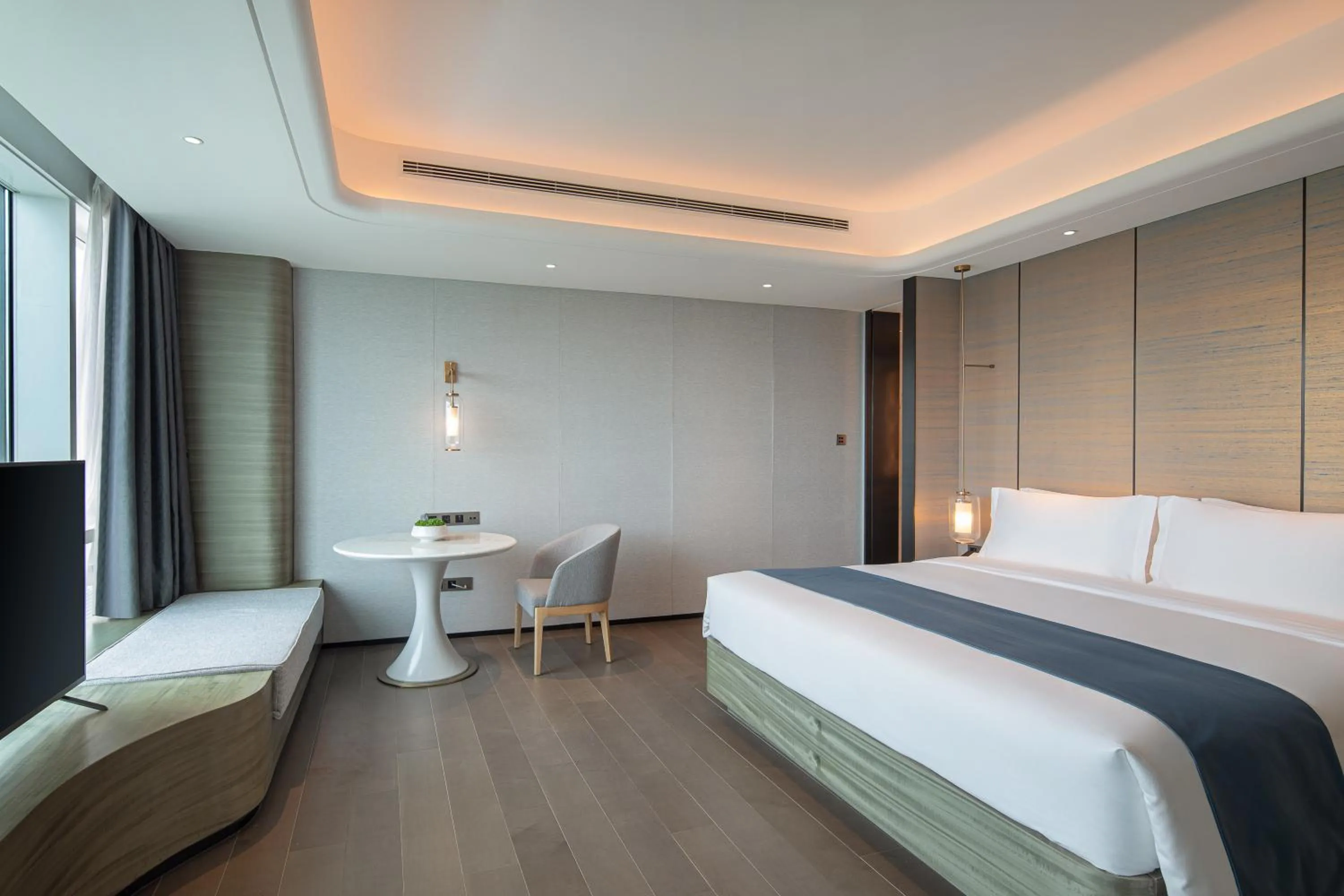 Bedroom, Bed in Wyndham Garden Jinjiang