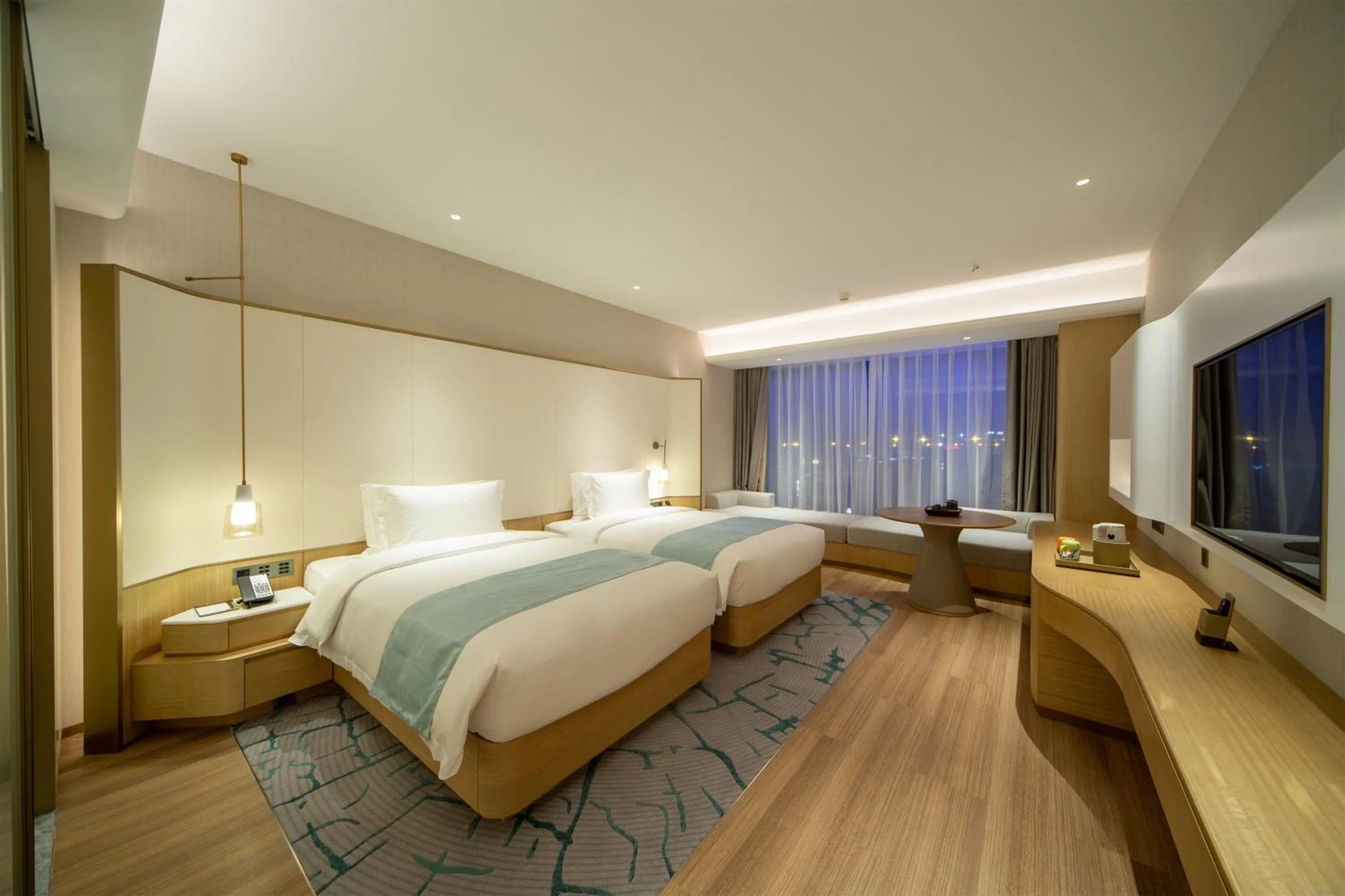 Bedroom, Bed in Wyndham Garden Jinjiang