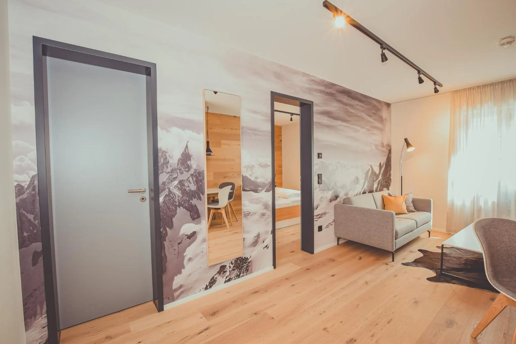 Living room, Bed in Mariandl im Oberwirt