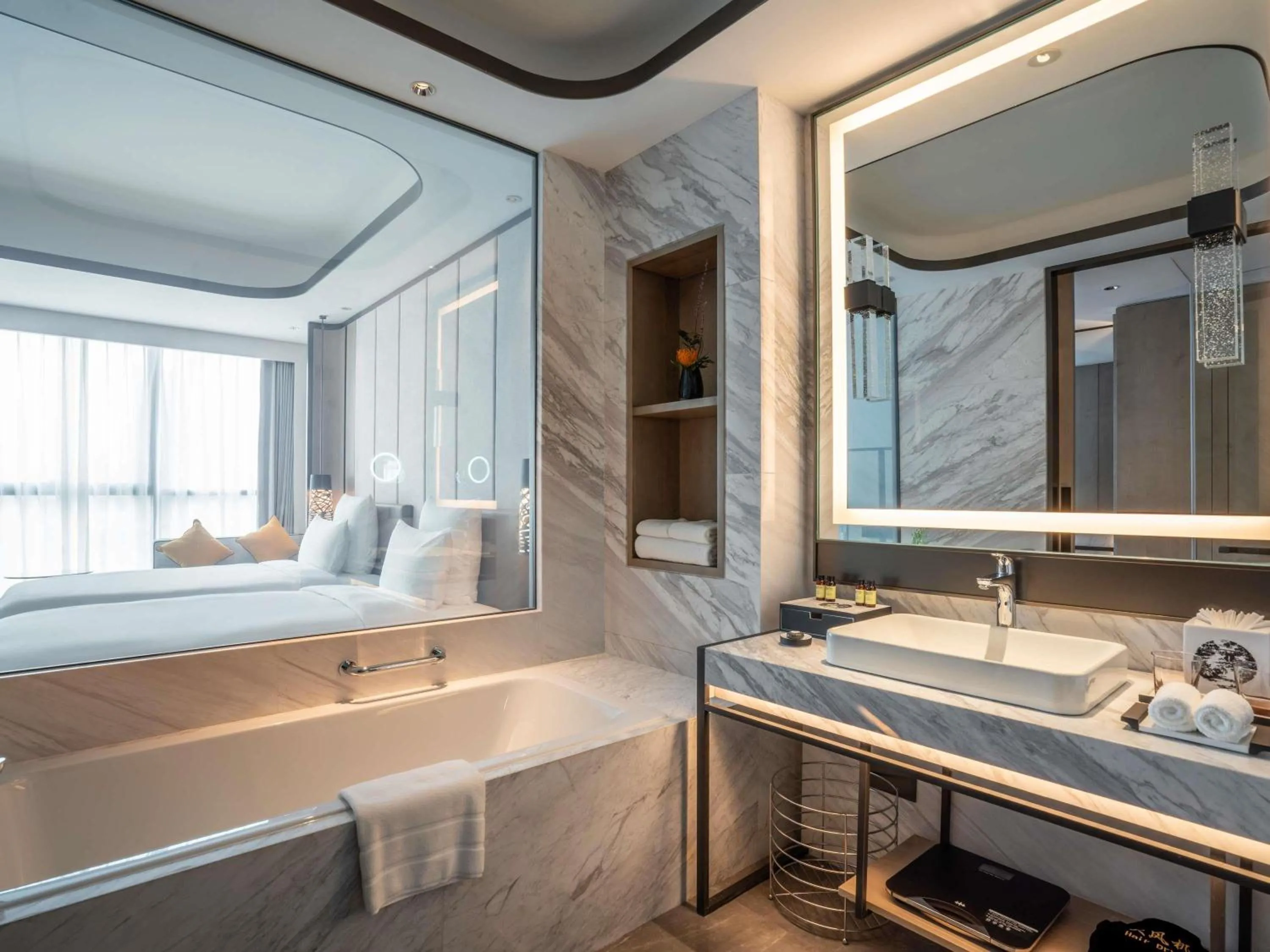 Bedroom, Bed in Pullman Suzhou Zhonghui