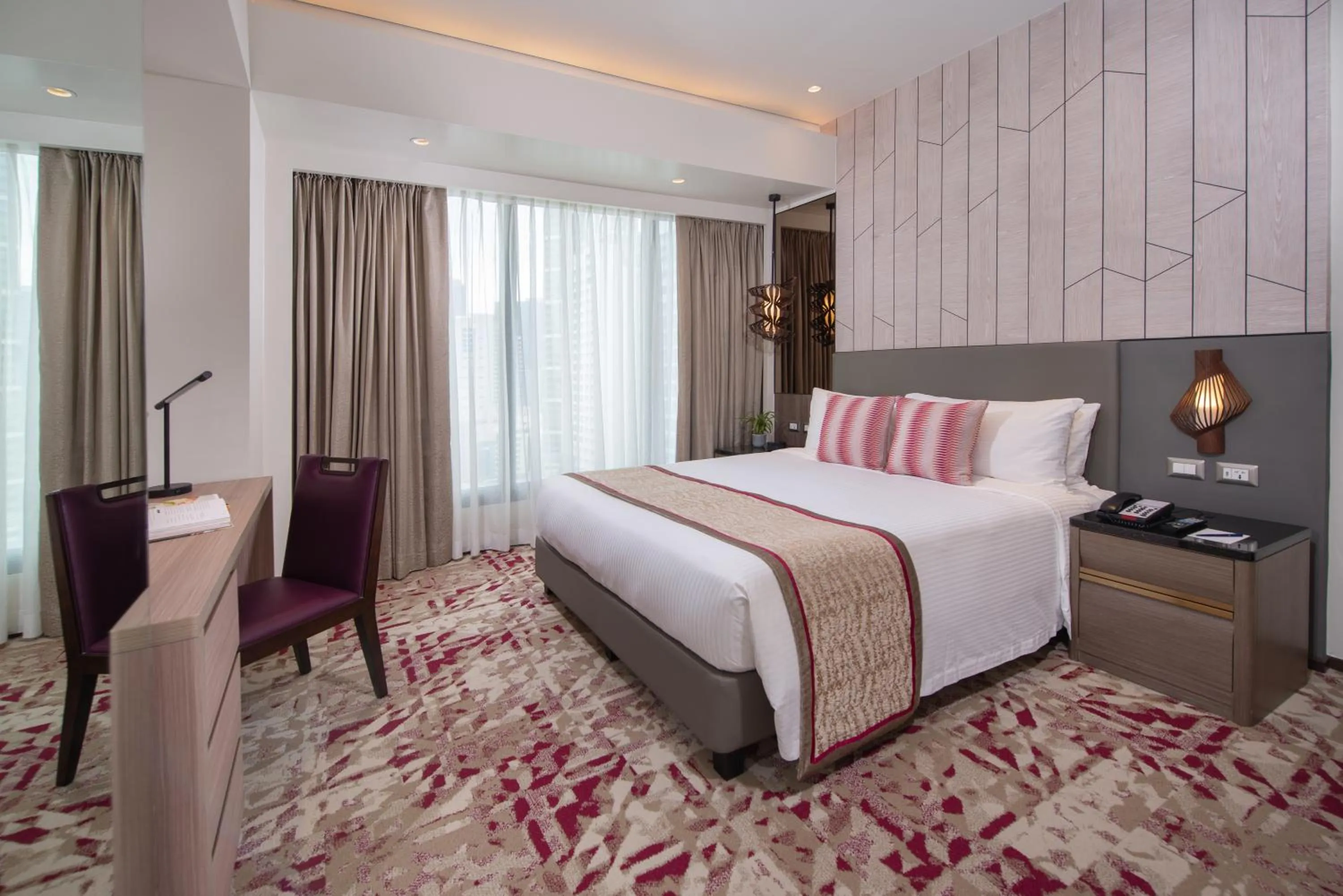 Bedroom, Bed in Somerset Central Salcedo Makati