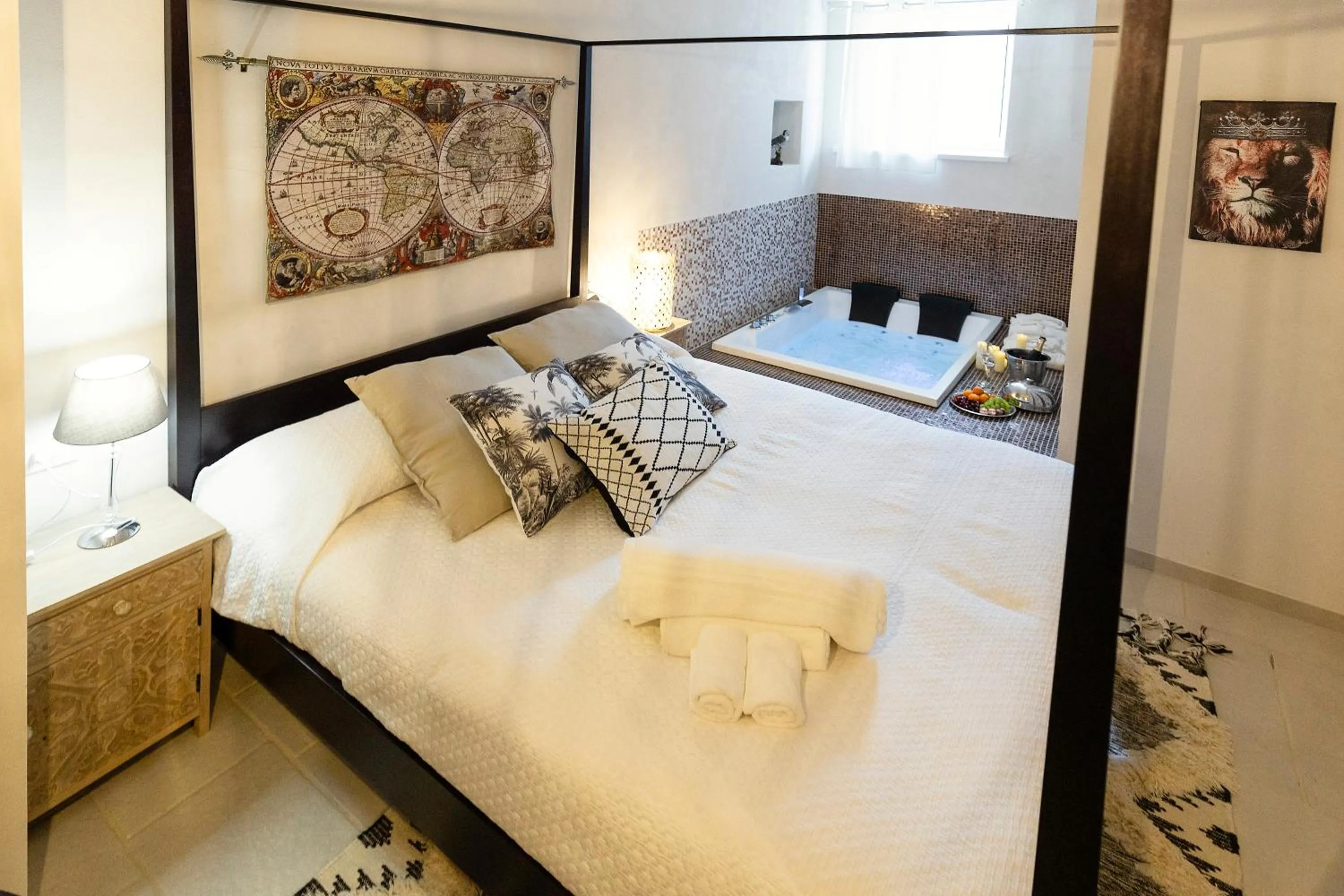 Bed in Palazzo Badiale history&rooms