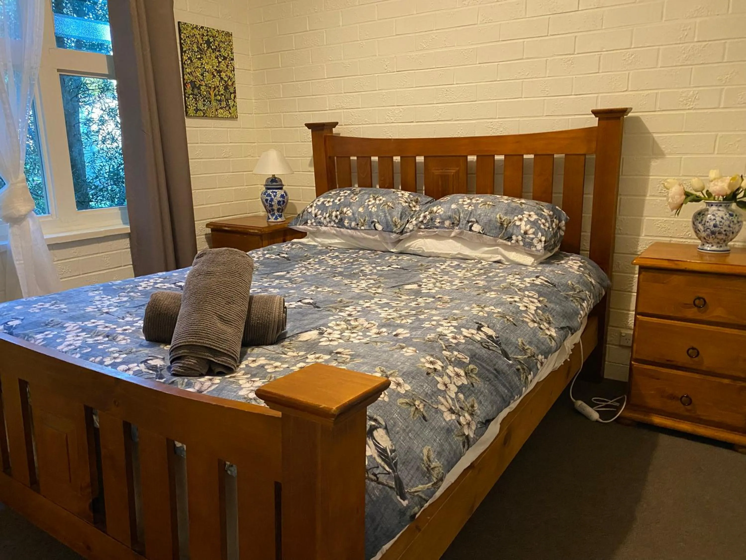 Bed in The Old Butter Factory at Springhurst Estate
