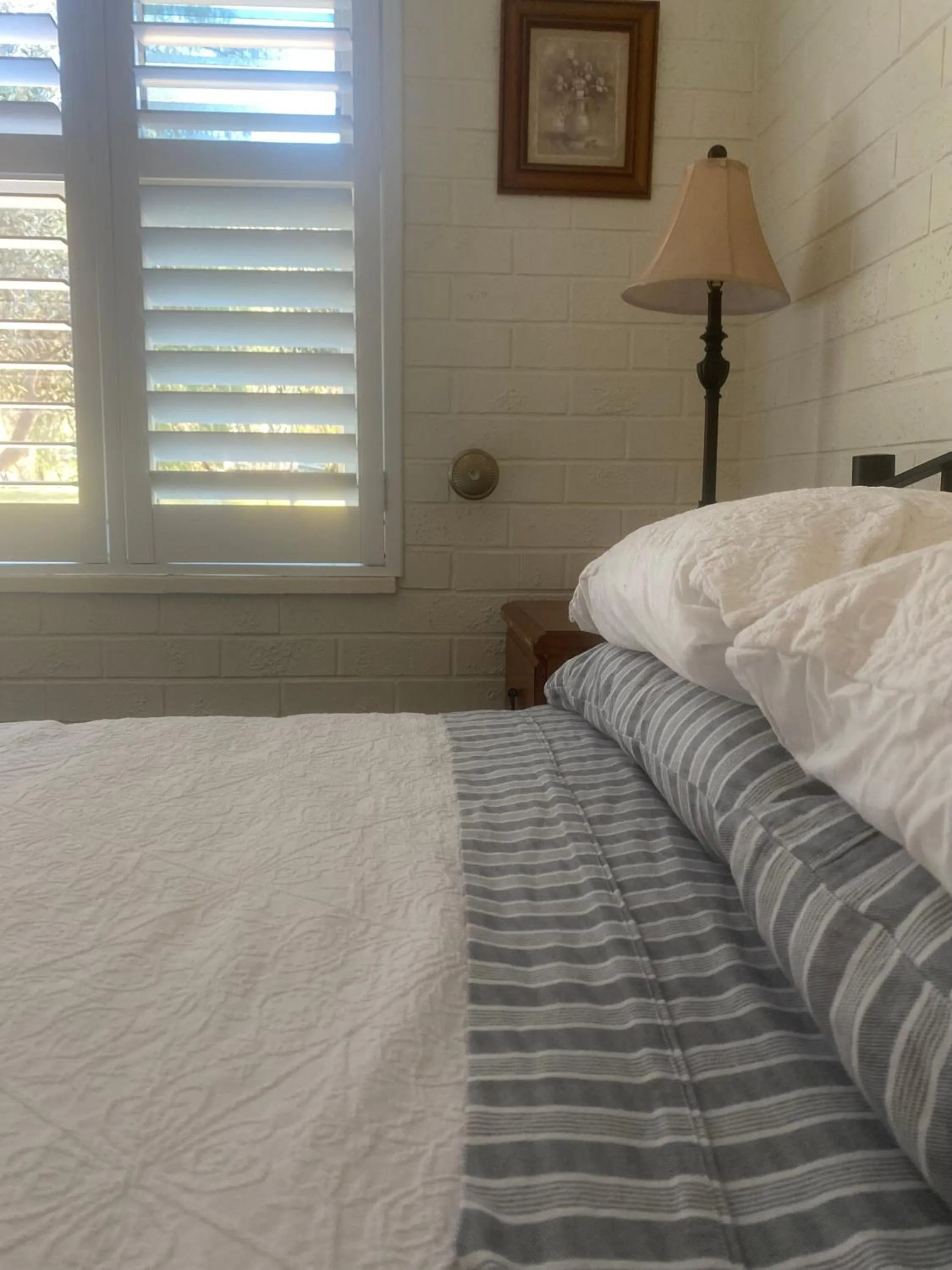 Bed in The Old Butter Factory at Springhurst Estate