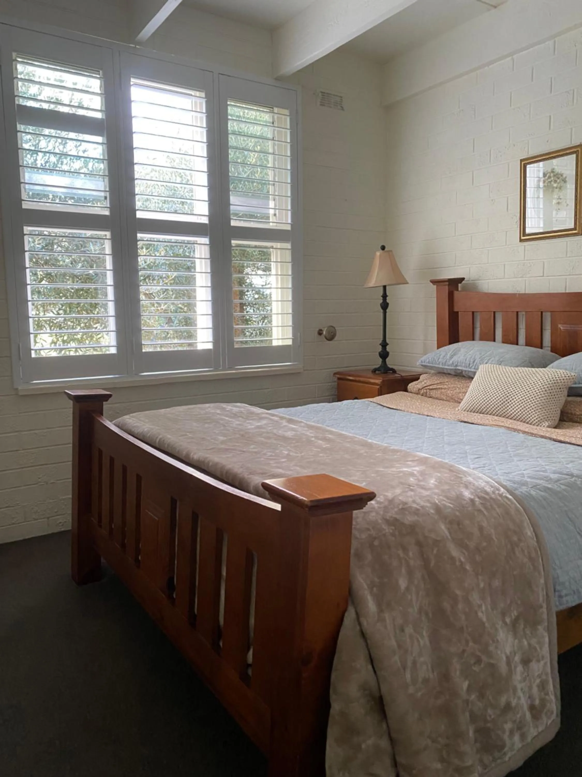 Bed in The Old Butter Factory at Springhurst Estate