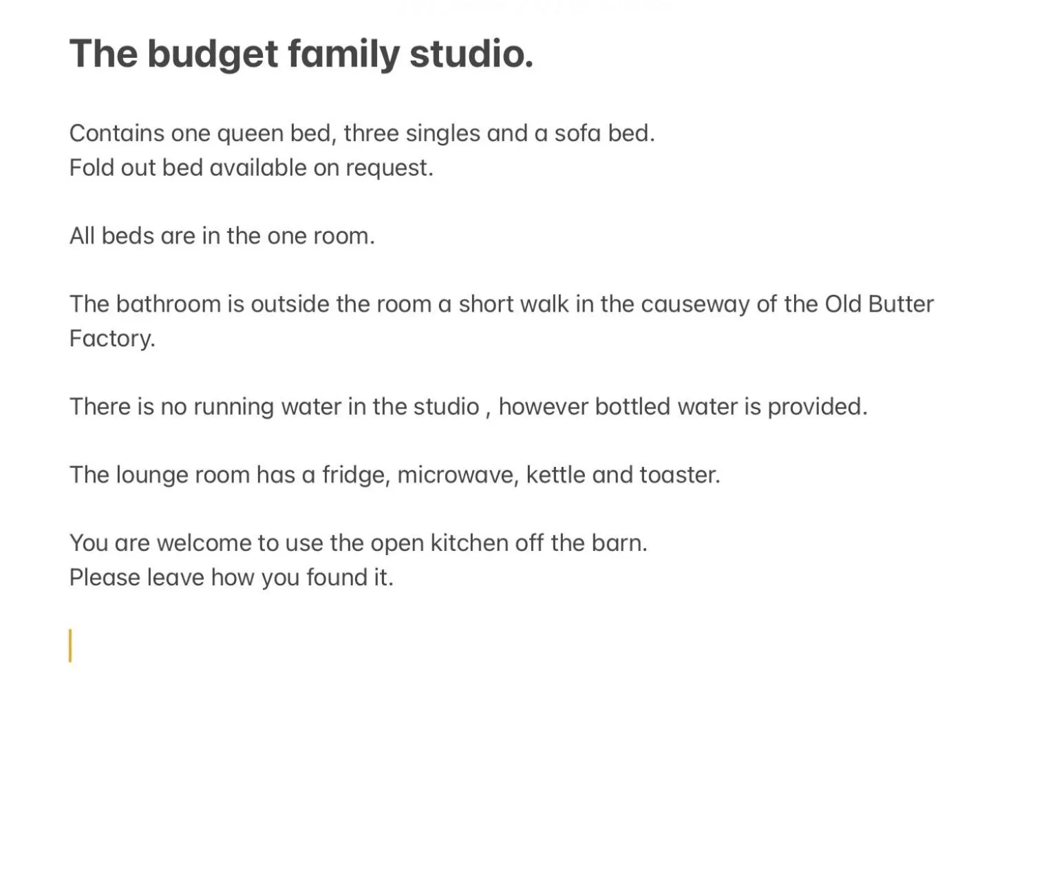 The Old Butter Factory at Springhurst Estate