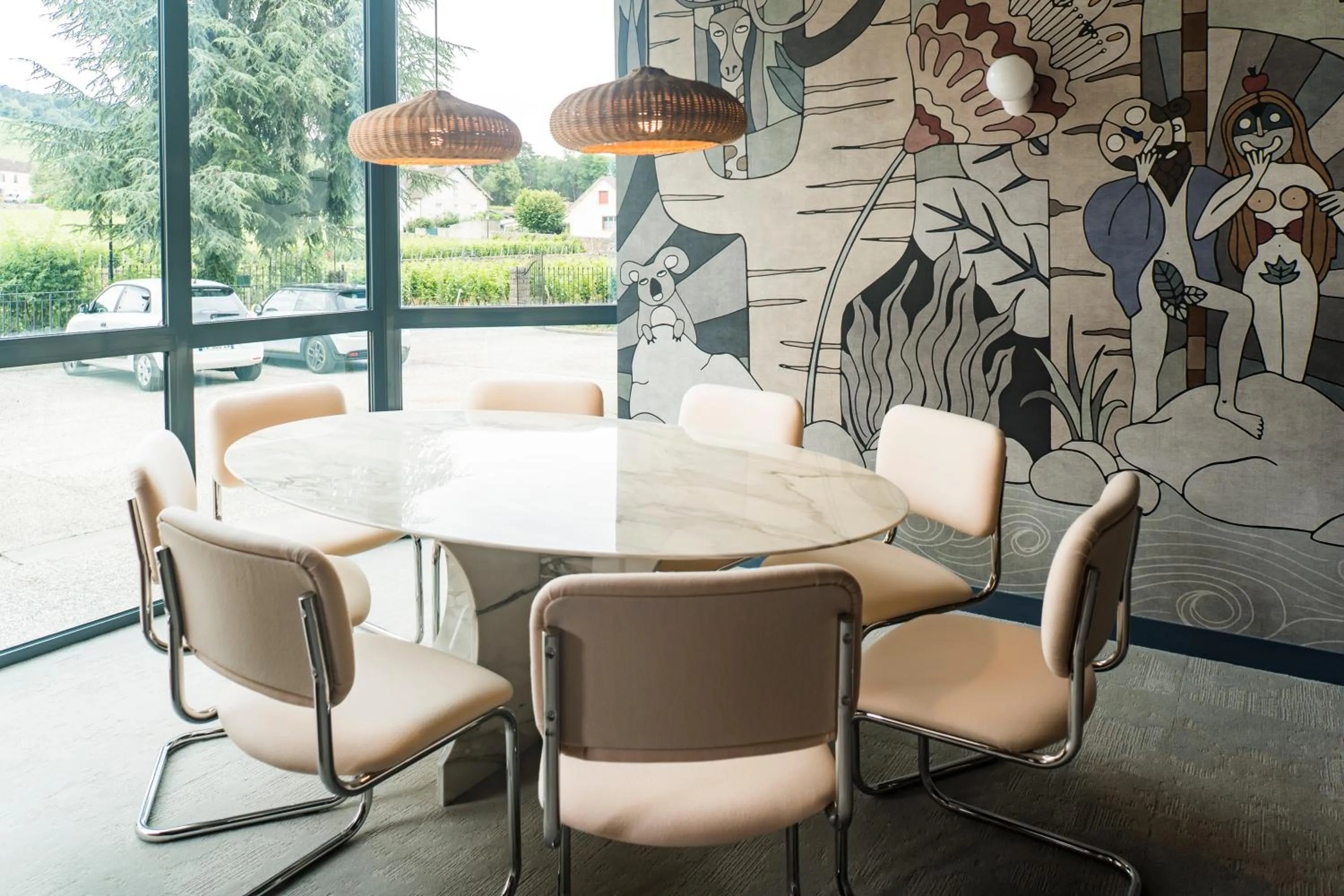 Lounge or bar in Hôtel-Spa Ô Rouge - Gevrey-Chambertin - Teritoria