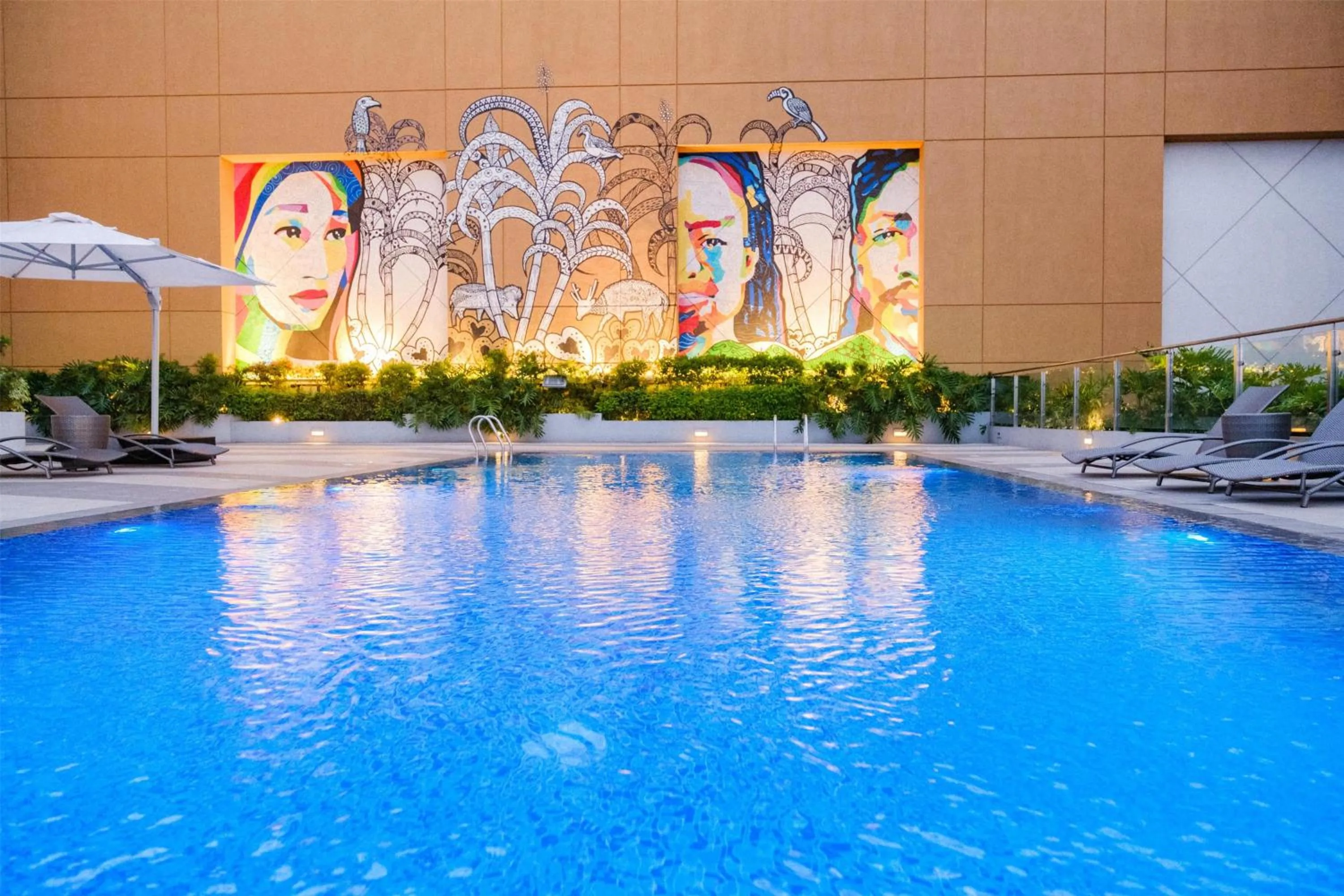 Pool view in Park Inn By Radisson Bacolod