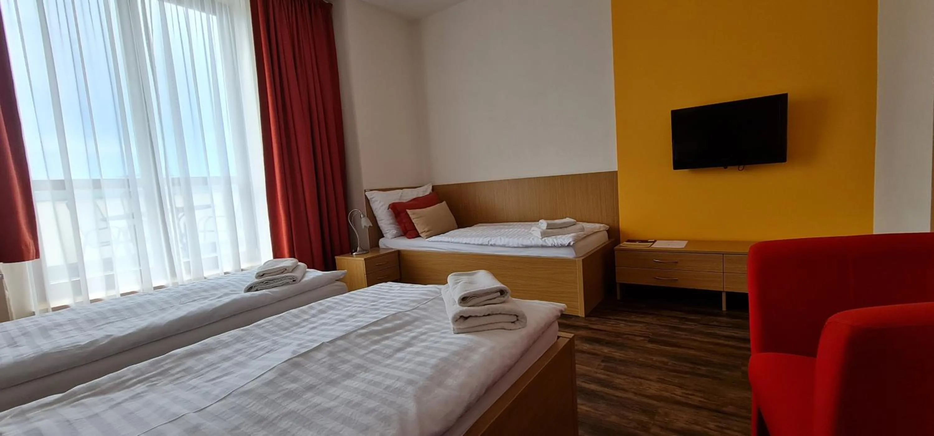 Bed in Hotel Berounka