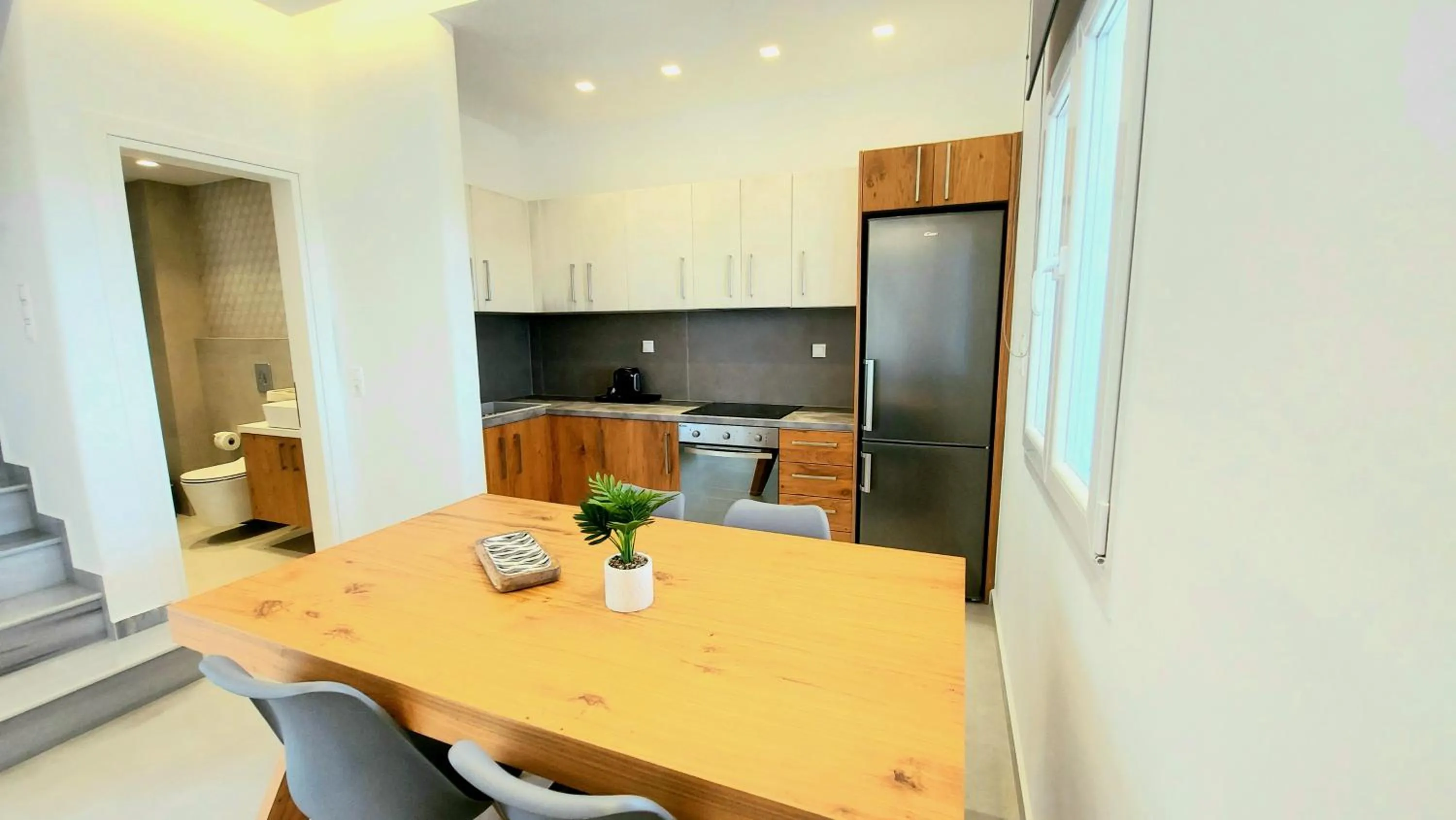 Dining area in Privilege houses Mykonos