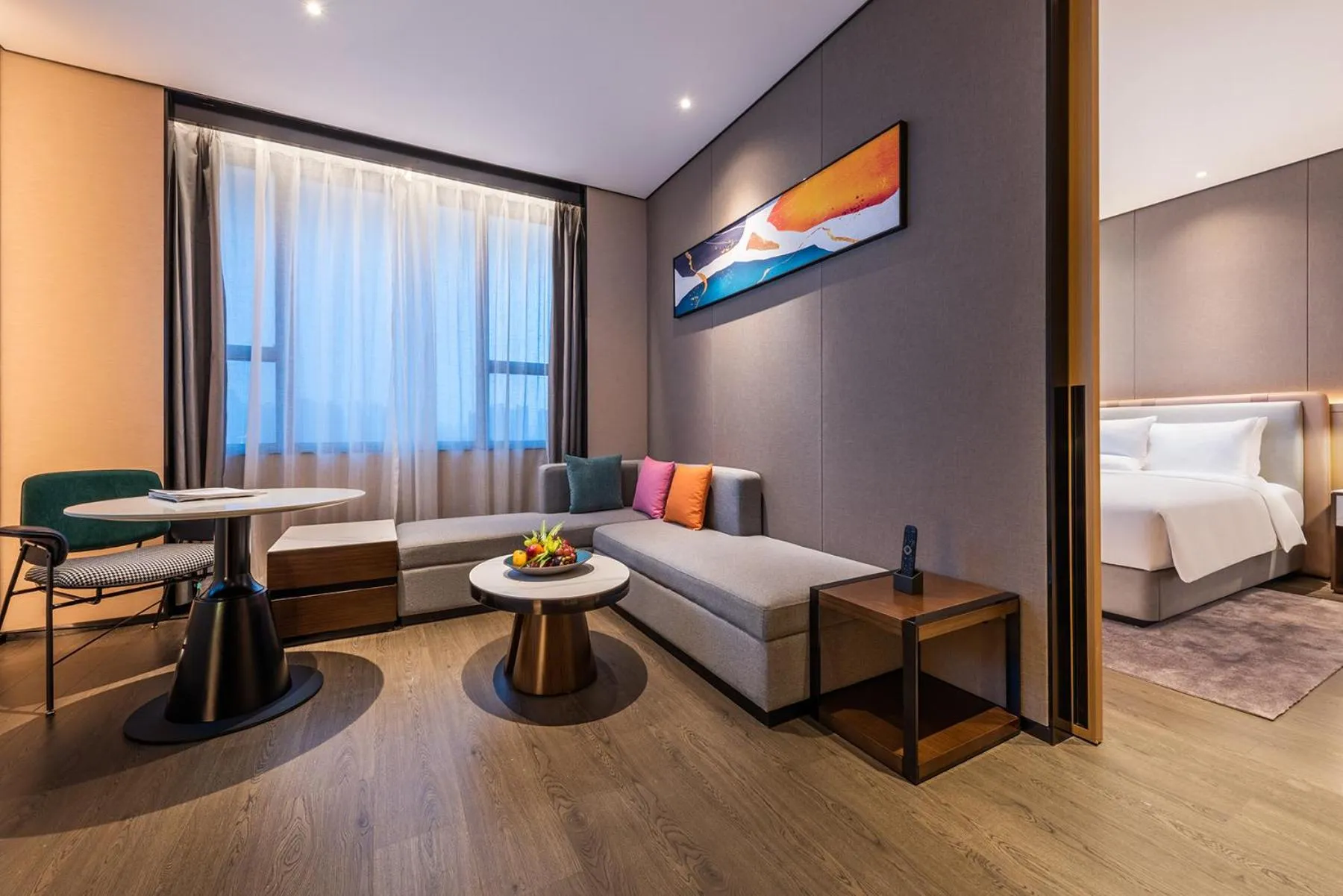 Living room, Bed in Novotel Tianjin Drum Tower