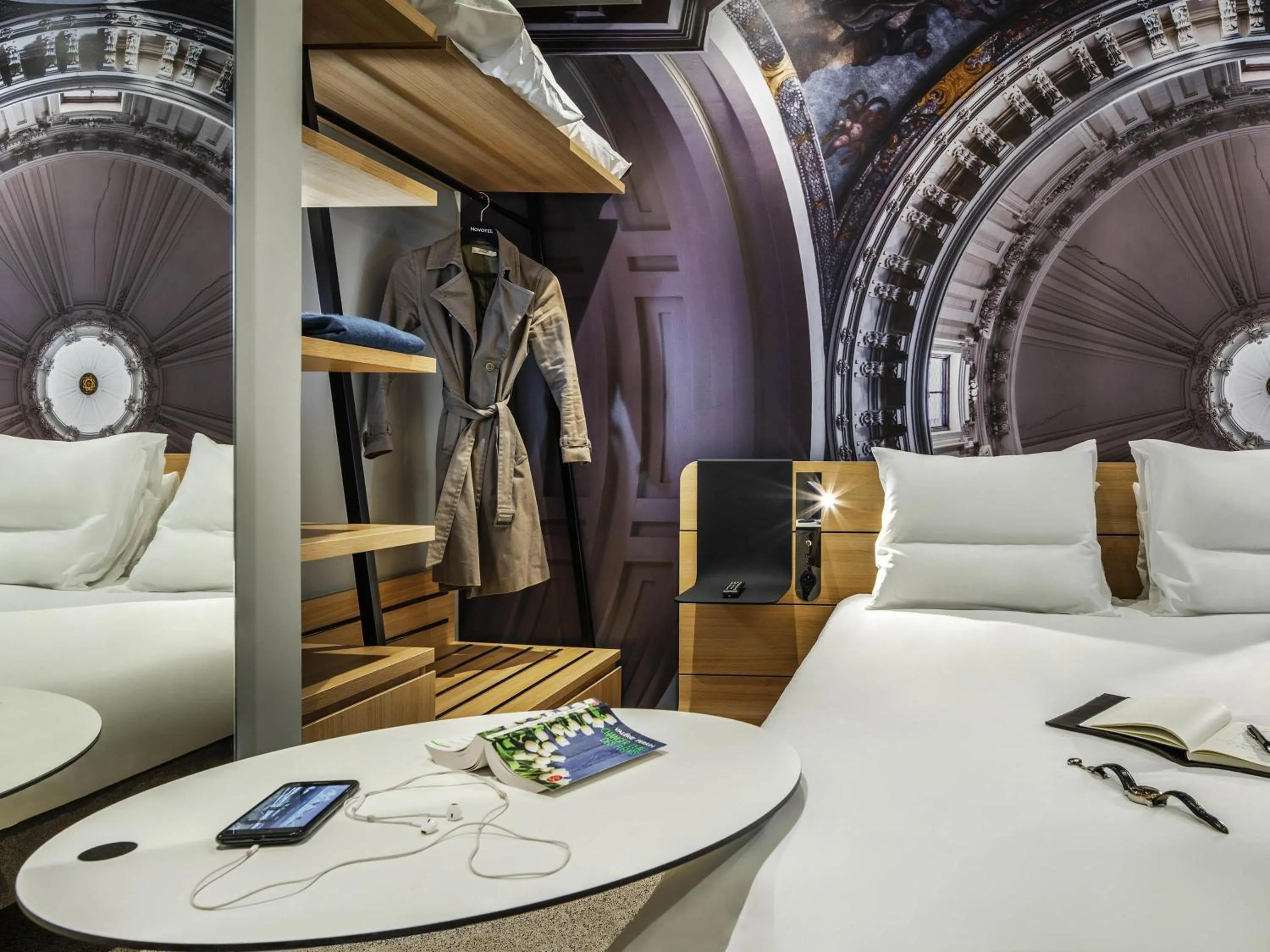 Bedroom, Bed in Novotel Paris 20 Belleville